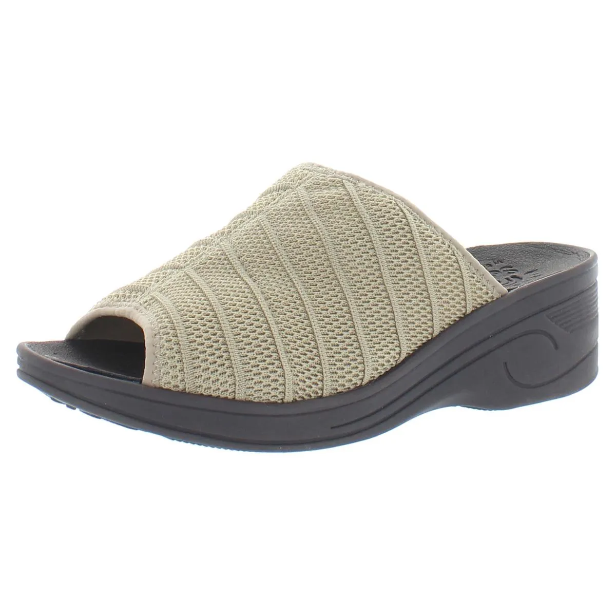 Airy Womens Knit Open Toe Wedge Sandals