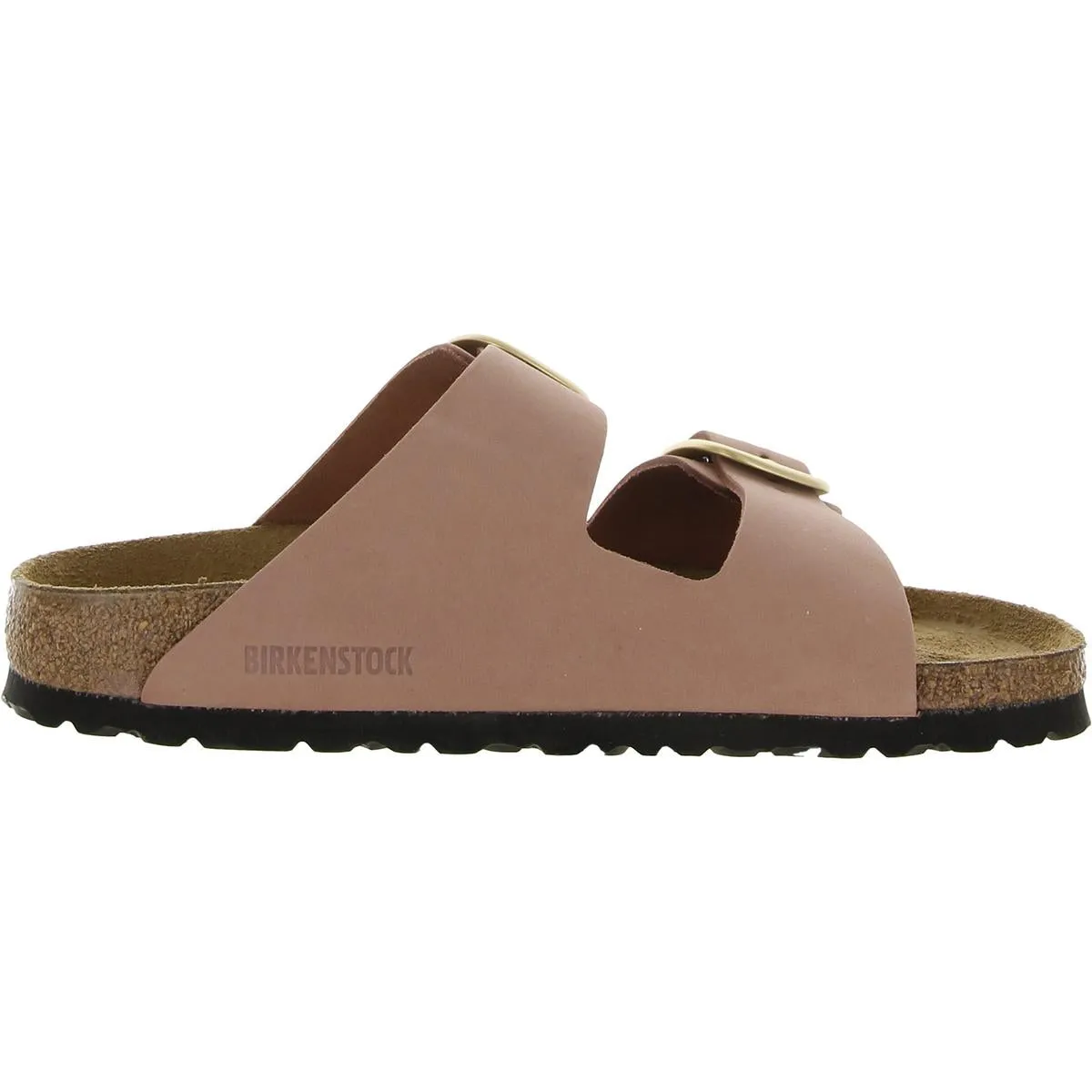 Arizona Big Buckle Womens Leather Open Toe Slide Sandals