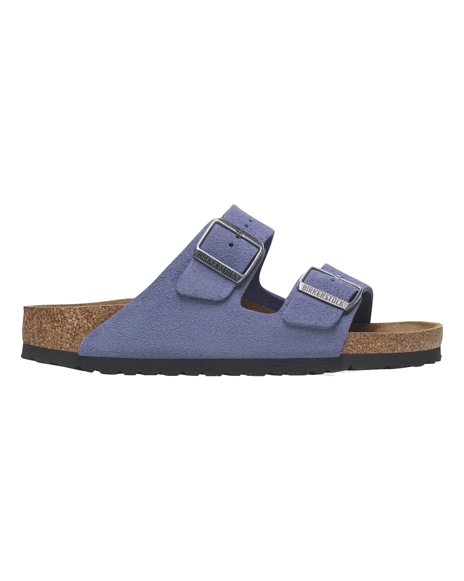 Arizona Suede Leather Sandals in Purple Dusk