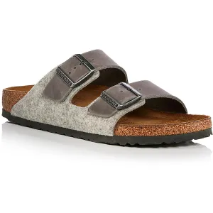 Arizona Womens Leather Studded Footbed Sandals
