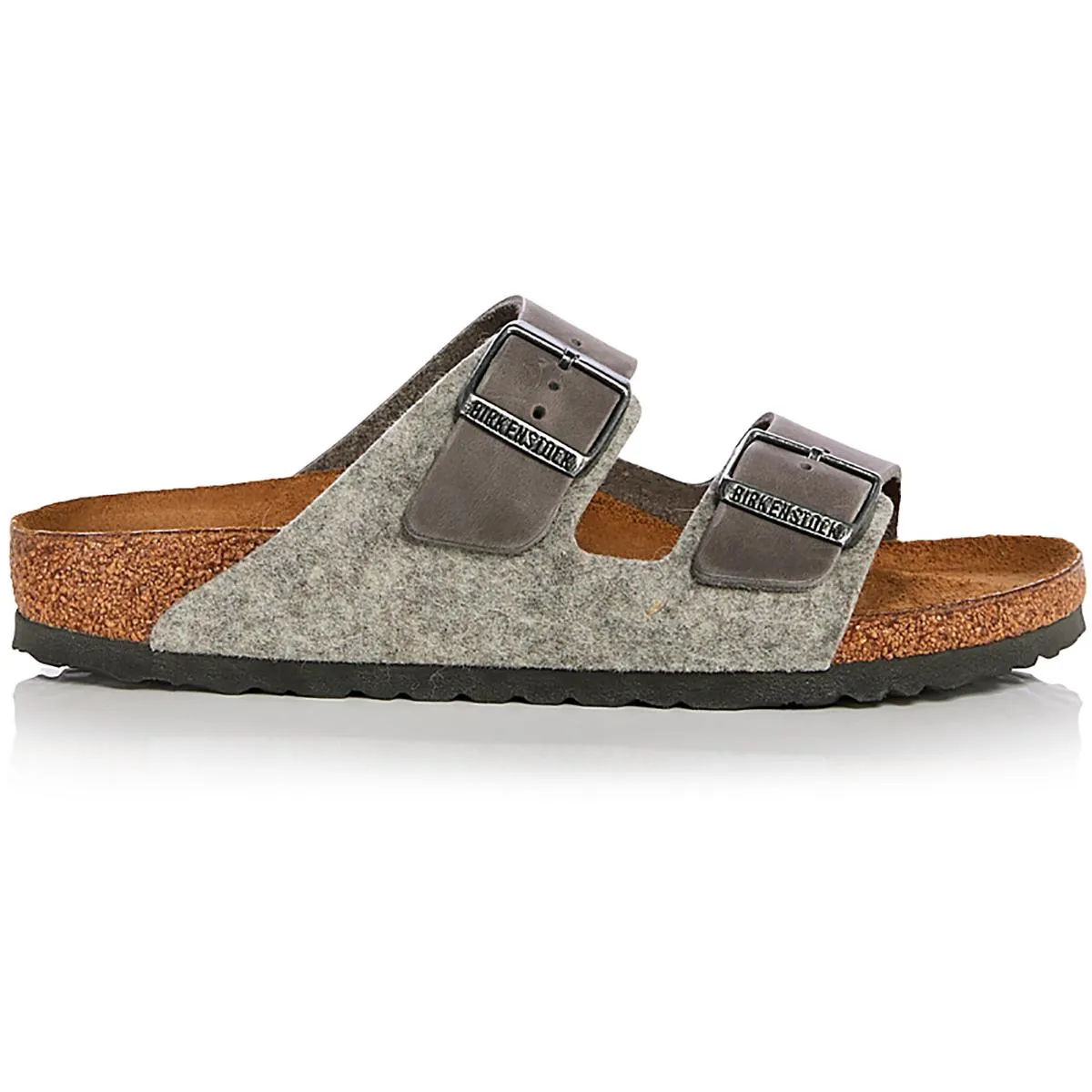 Arizona Womens Leather Studded Footbed Sandals