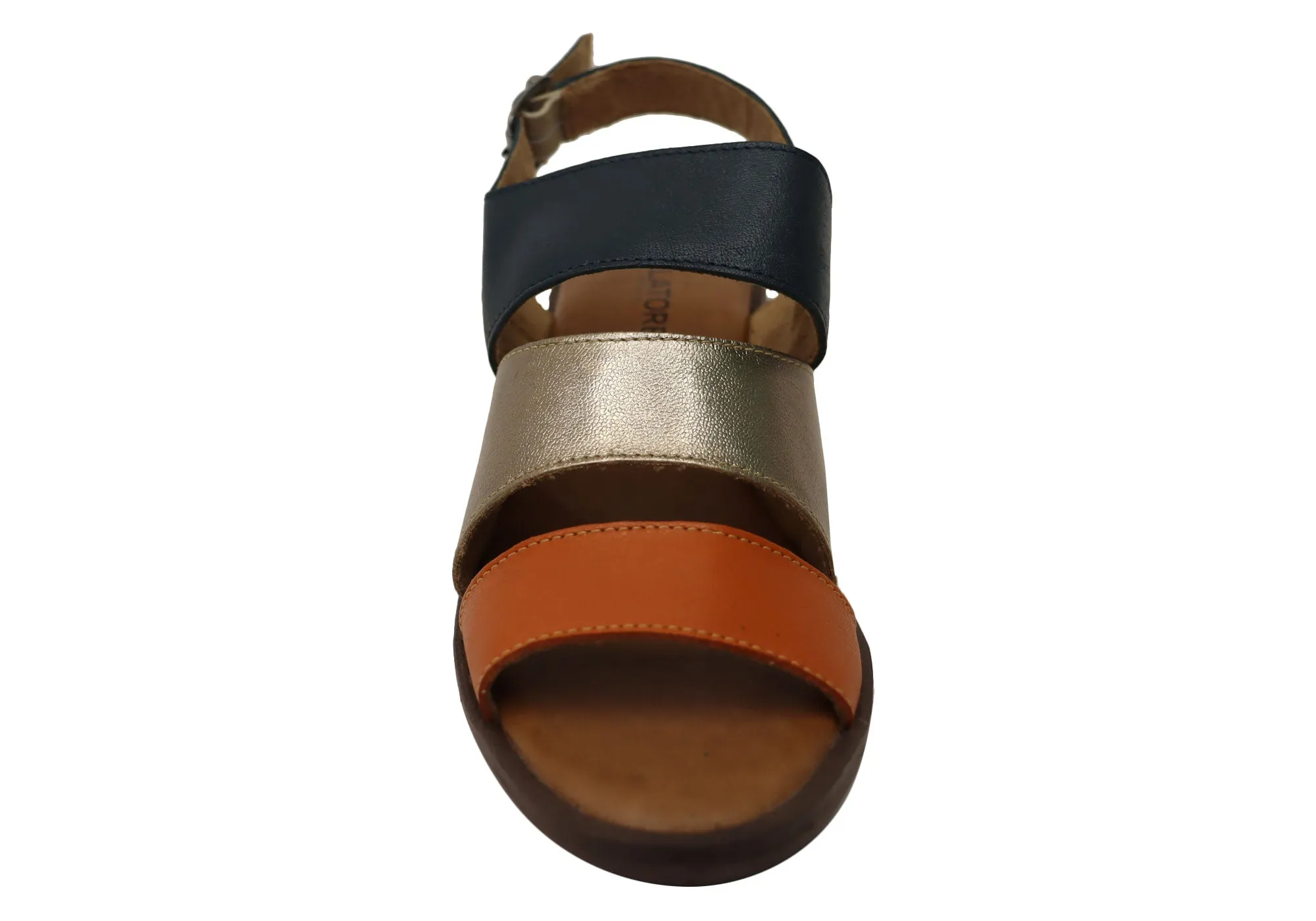 Balatore Carmen Womens Comfortable Brazilian Leather Mid Heel Sandals Balatore Shoes