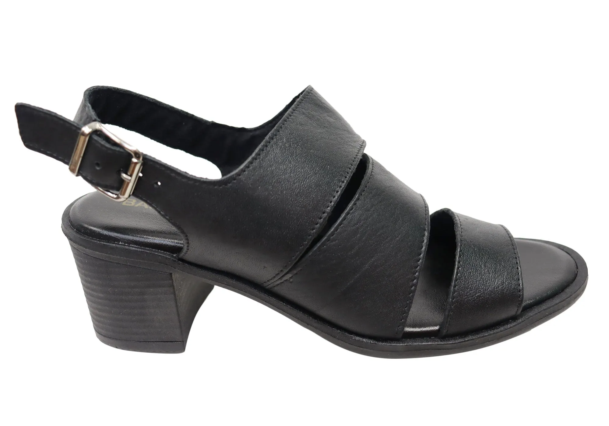 Balatore Carmen Womens Comfortable Brazilian Leather Mid Heel Sandals Balatore Shoes