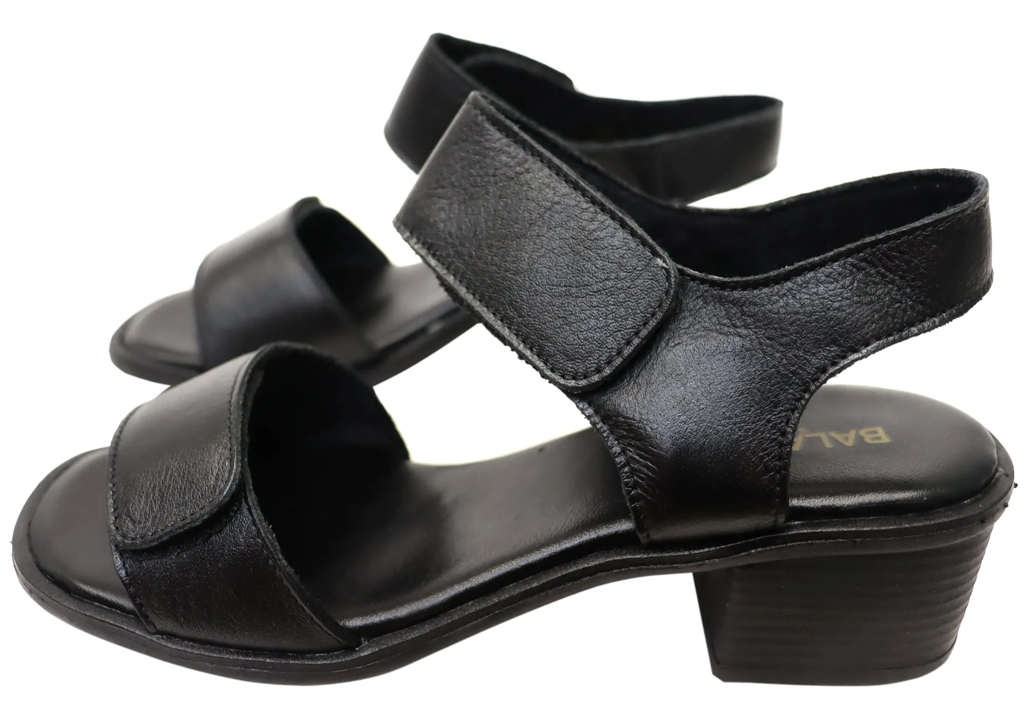 Balatore Sally Womens Comfortable Brazilian Leather Low Heel Sandals Balatore Shoes