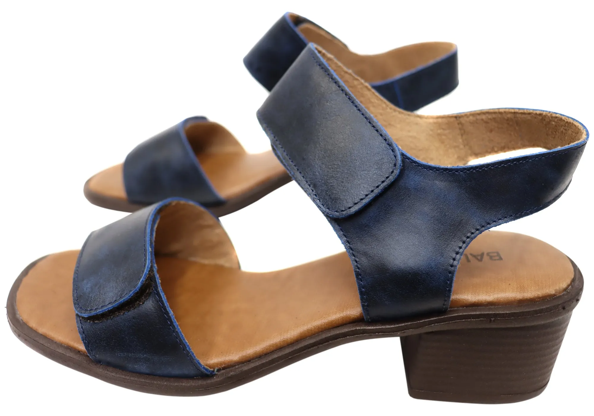 Balatore Sally Womens Comfortable Brazilian Leather Low Heel Sandals Balatore Shoes