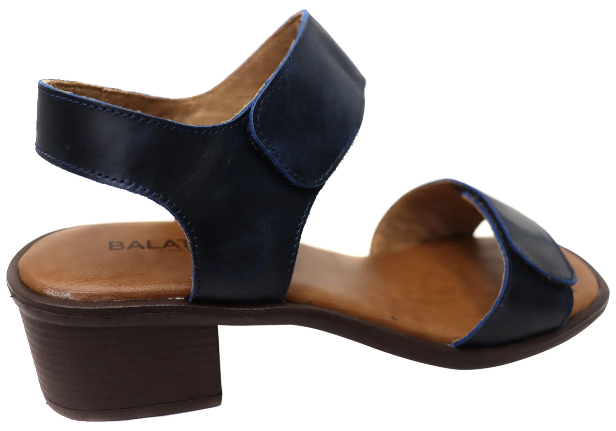 Balatore Sally Womens Comfortable Brazilian Leather Low Heel Sandals Balatore Shoes