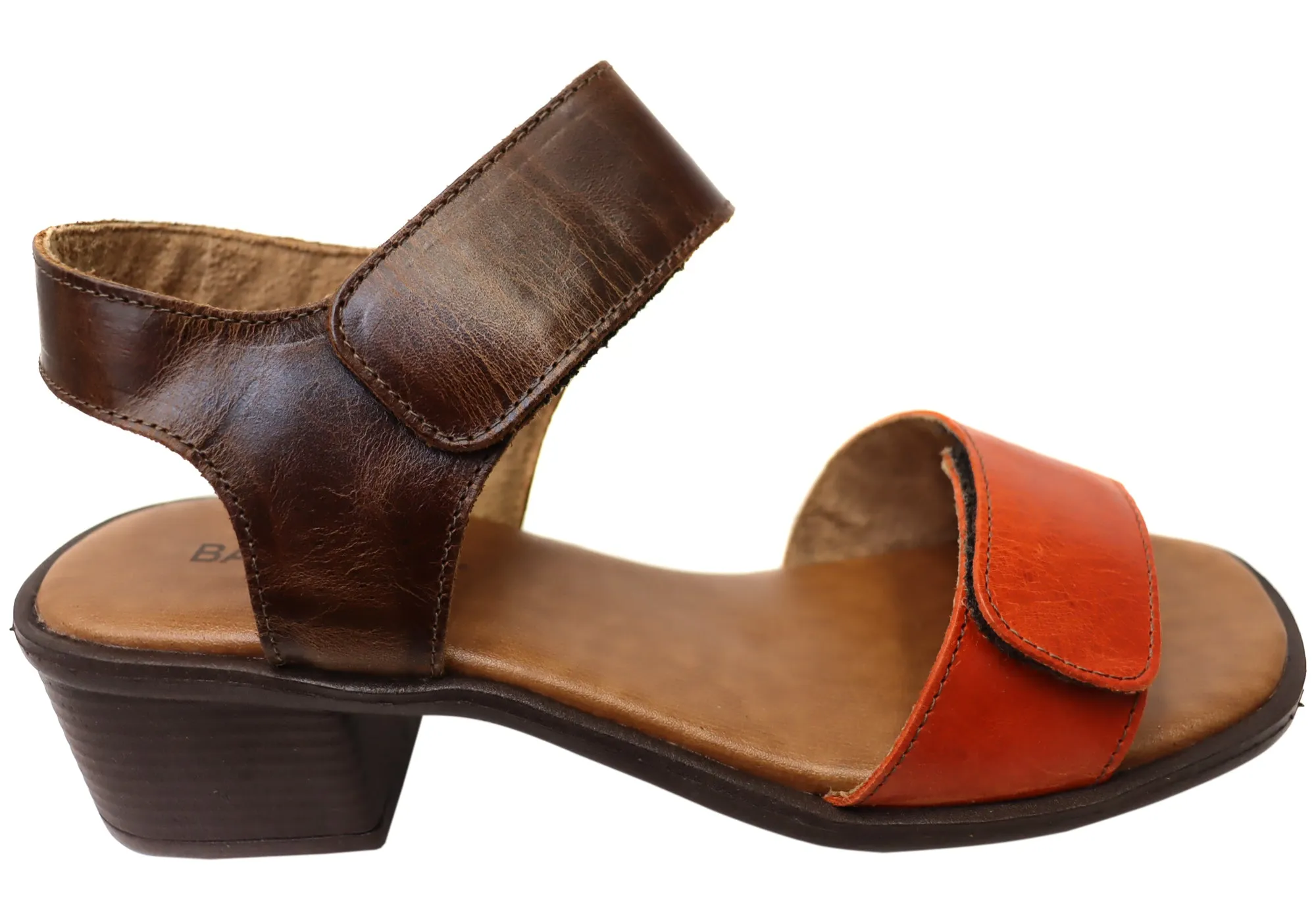Balatore Sally Womens Comfortable Brazilian Leather Low Heel Sandals Balatore Shoes