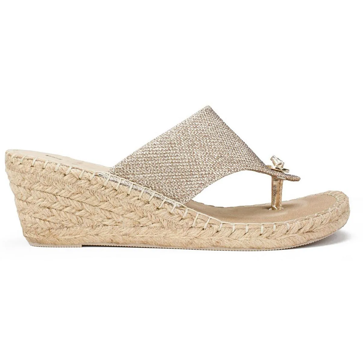 Beachball  Womens Slip On Thong Wedge Sandals