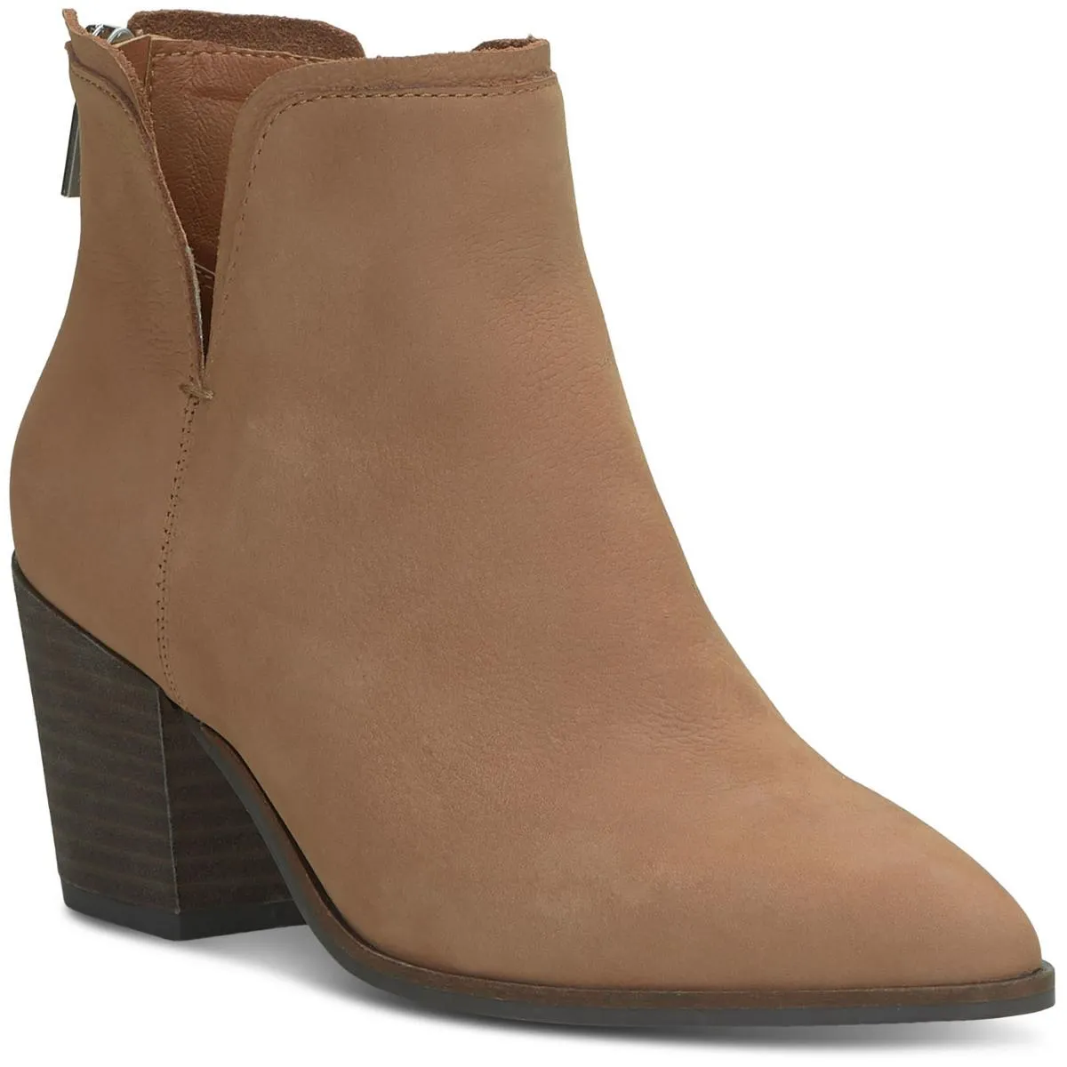BEYLON Womens Leather Pointed Toe Chelsea Boots