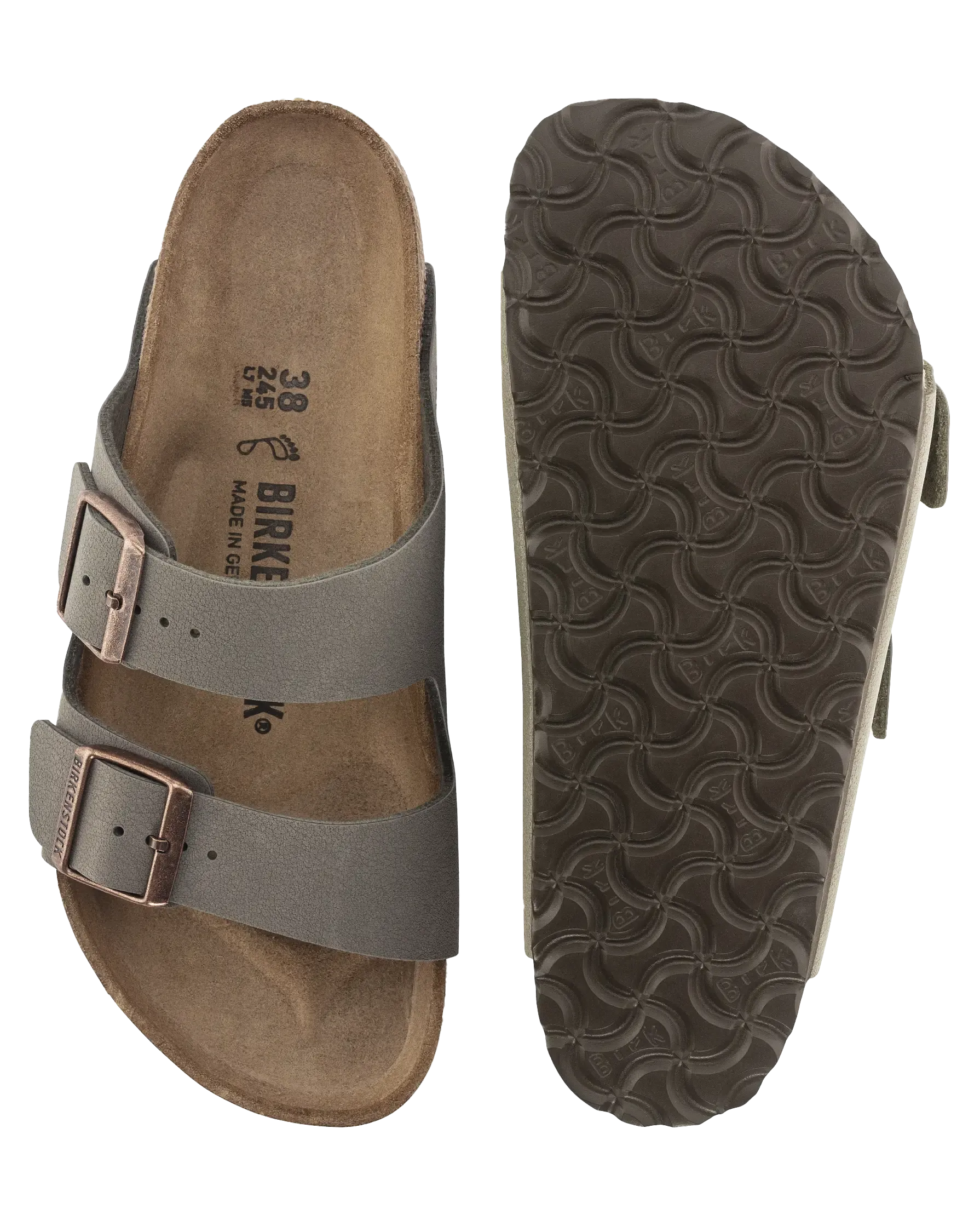 Birkenstock Shoes Arizona Birko Flor Sandals in Stone