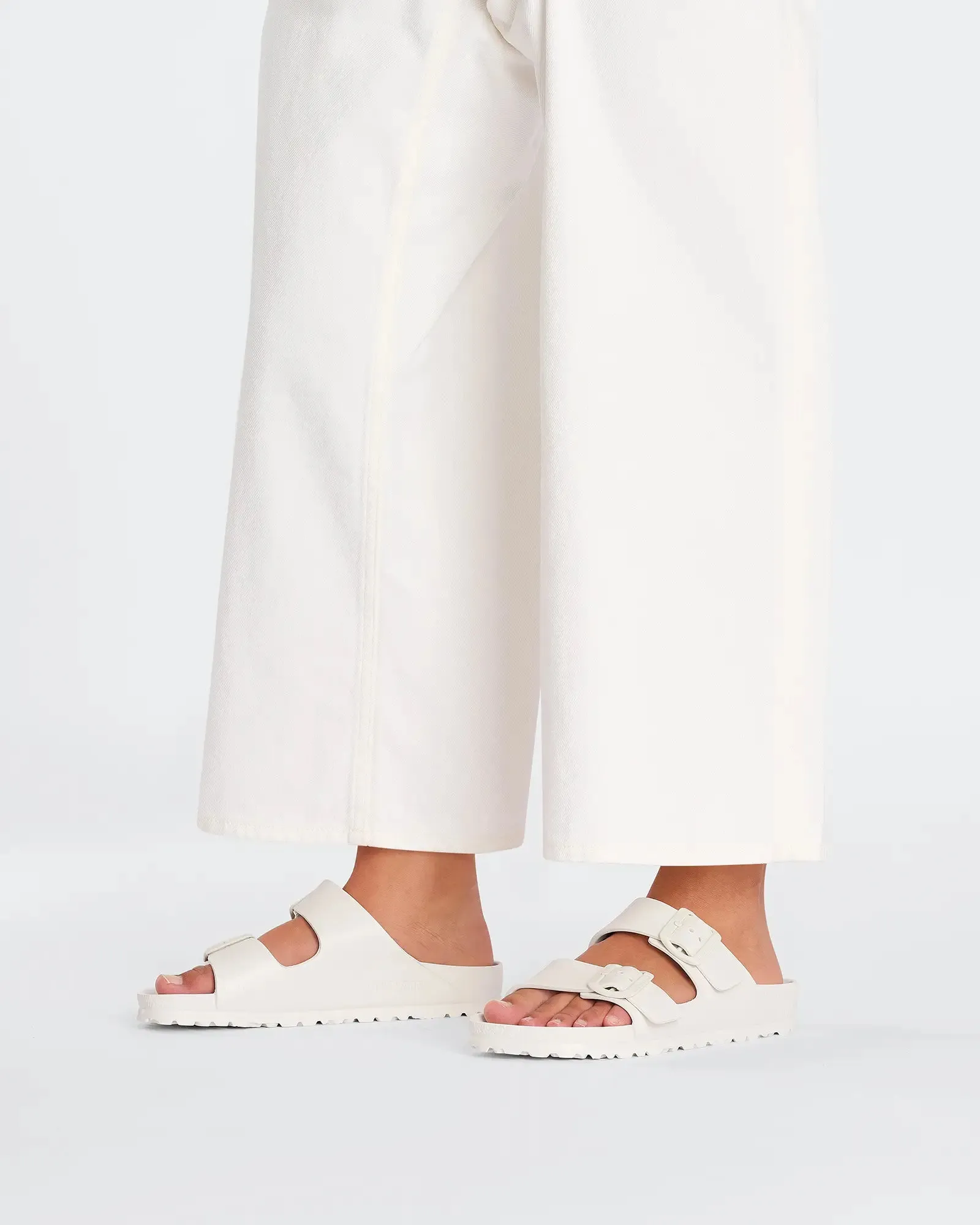 Birkenstock Shoes Arizona EVA Sandals in Eggshell