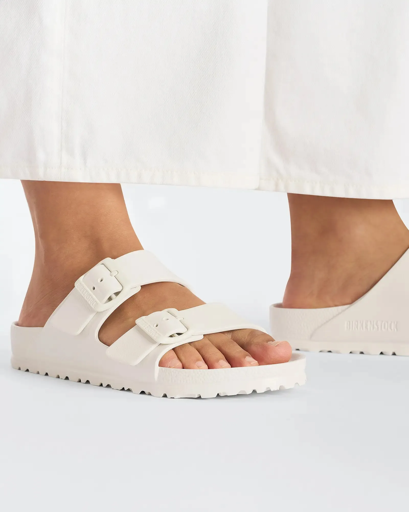 Birkenstock Shoes Arizona EVA Sandals in Eggshell