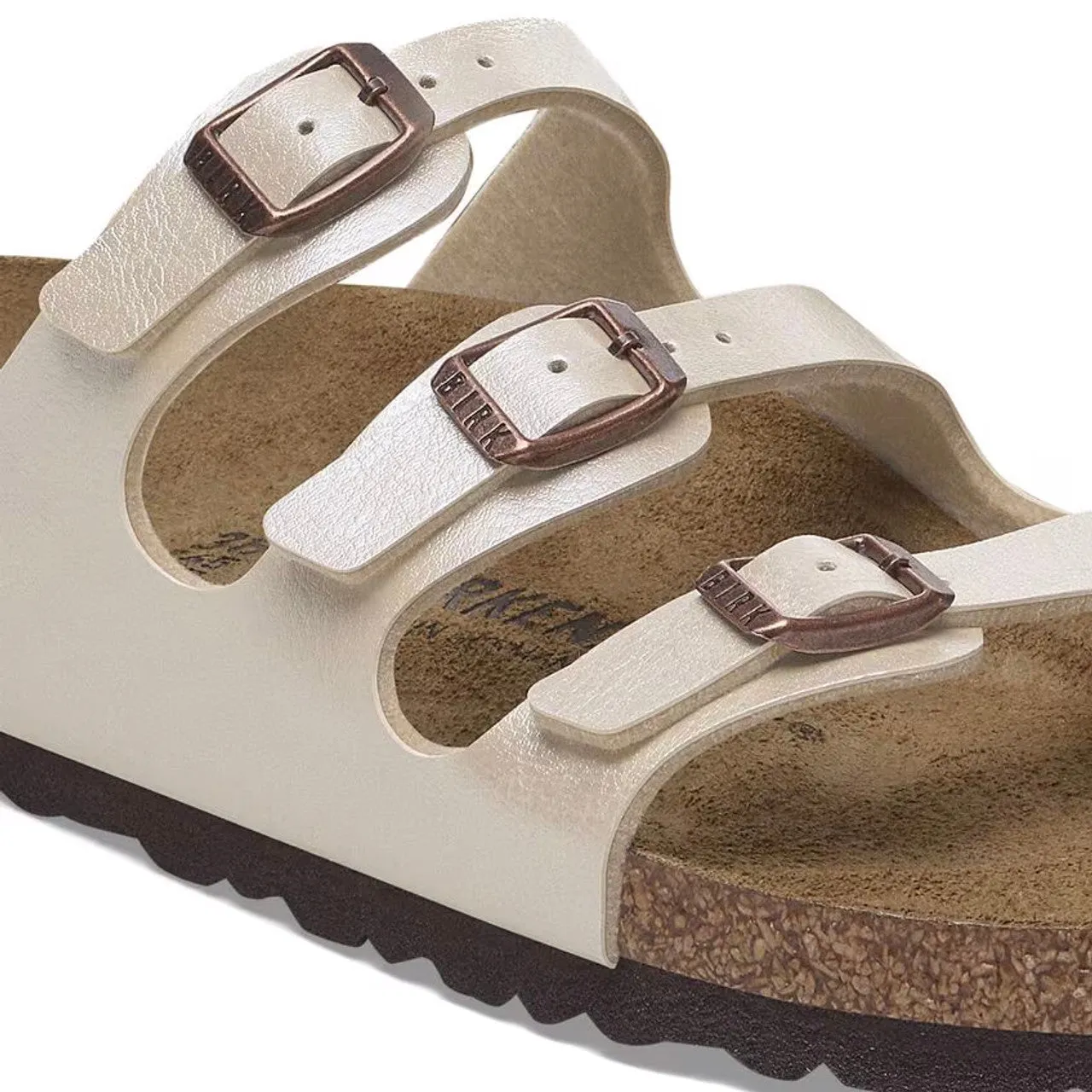Birkenstock Shoes Florida Graceful Pearl White BF Regular