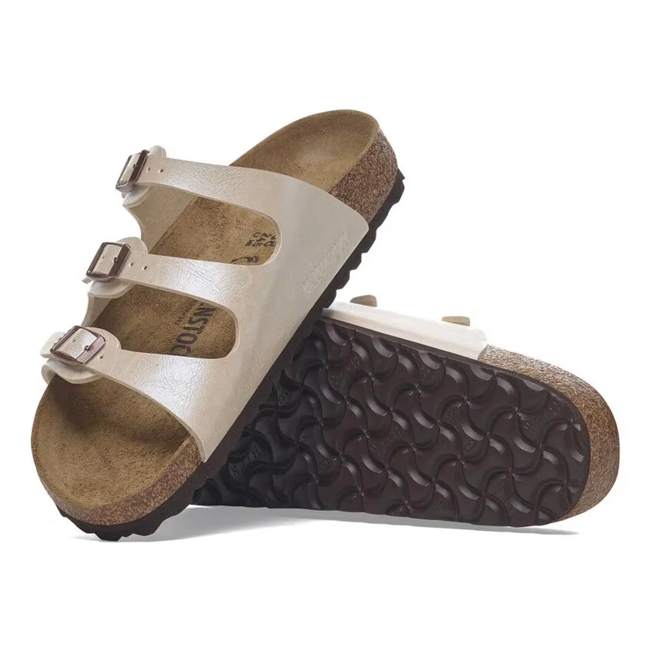 Birkenstock Shoes Florida Graceful Pearl White BF Regular