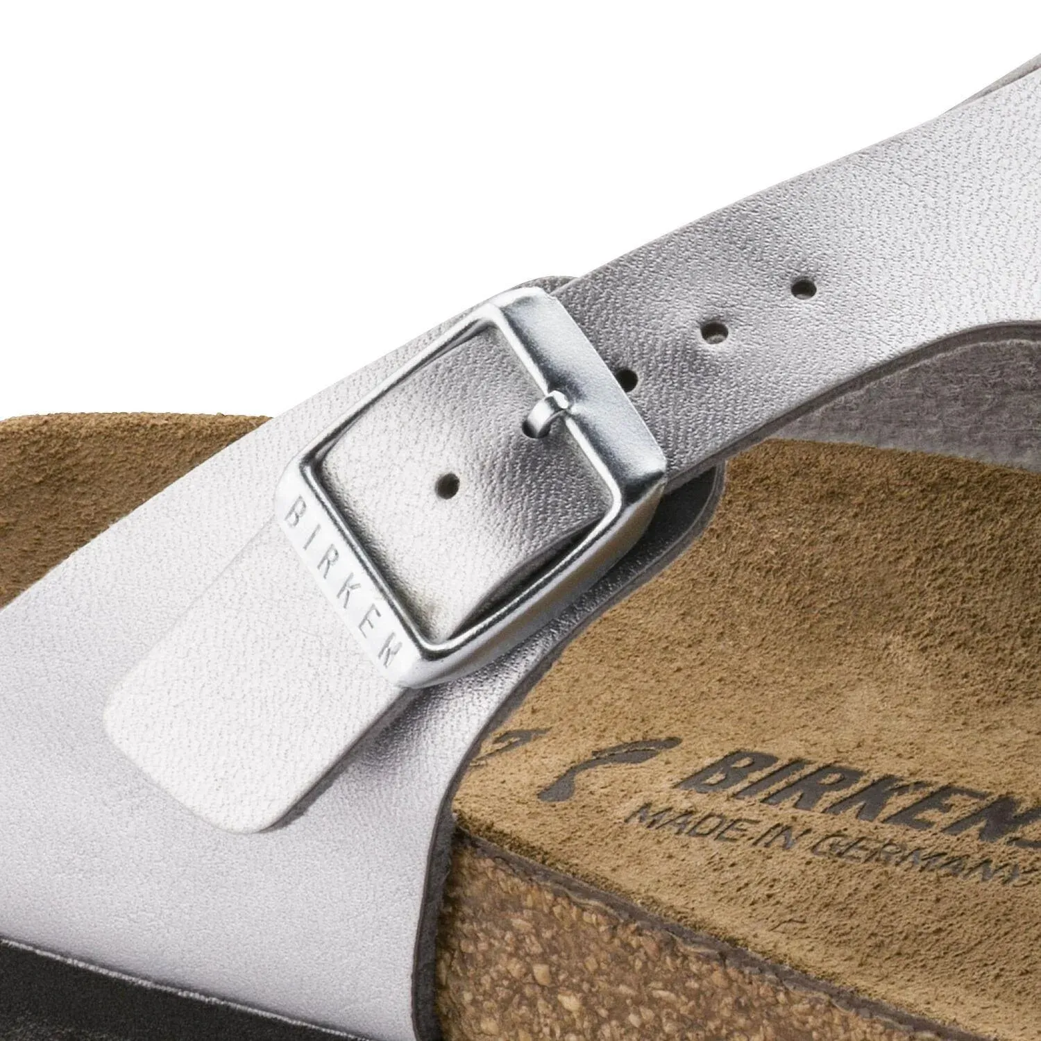 Birkenstock Shoes Gizeh Metallic Silver