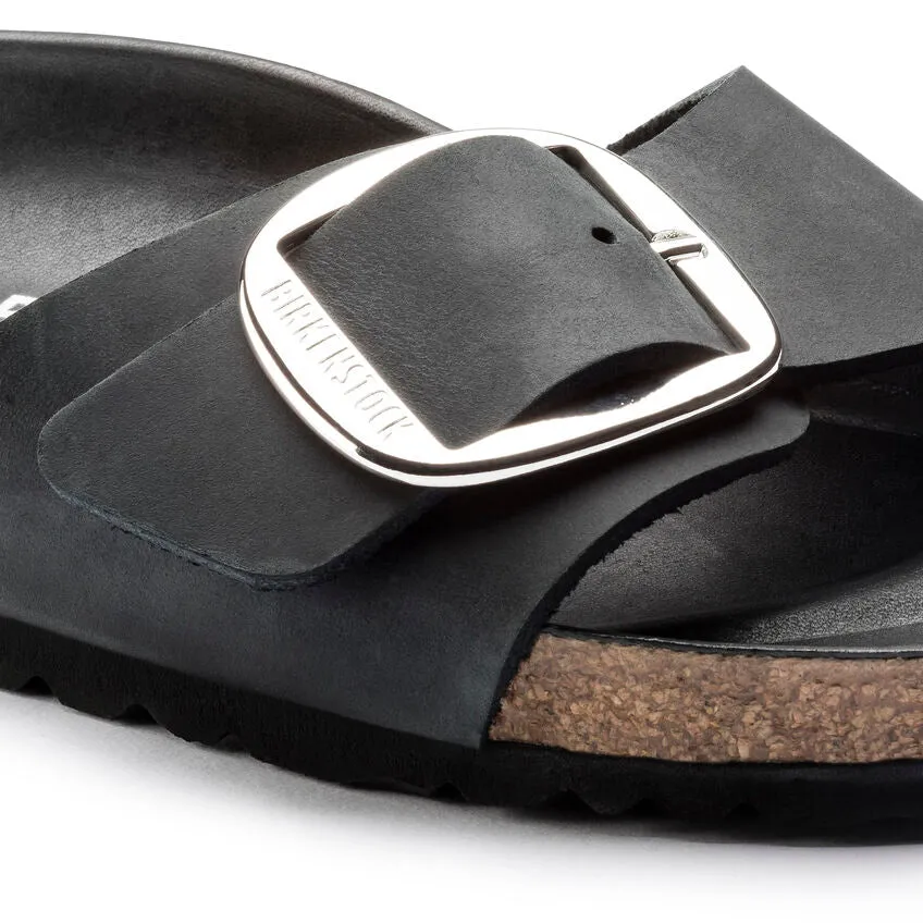 Birkenstock Shoes Madrid Big Buckle Black Narrow