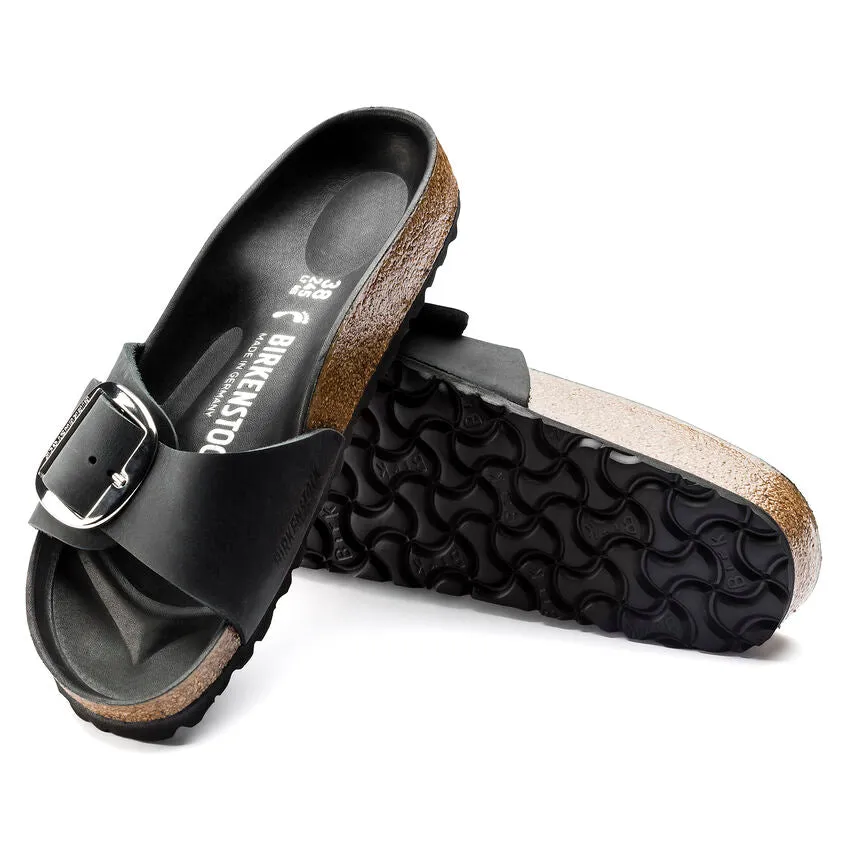 Birkenstock Shoes Madrid Big Buckle Black Narrow