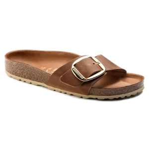 Birkenstock Shoes Madrid Big Buckle Cognac Narrow