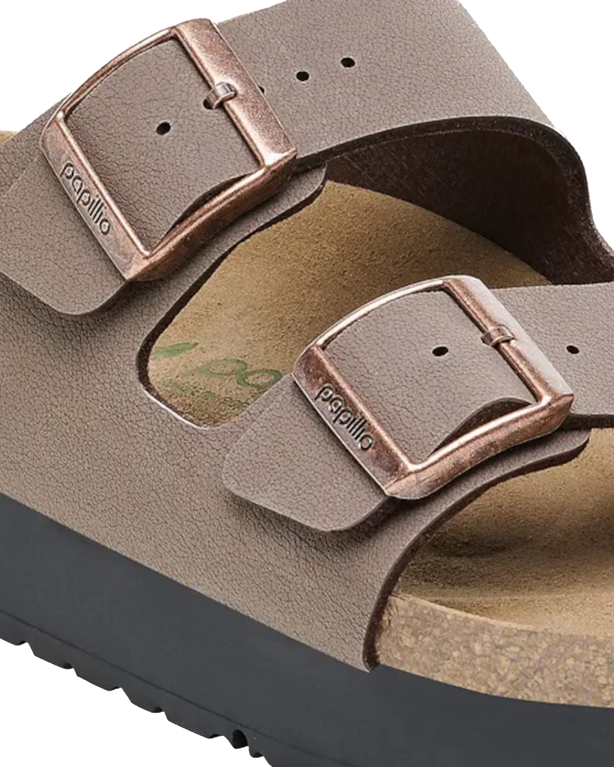 Birkenstock Shoes Papillio Arizona Birko-Flor Flex Platform Sandals in Mocha