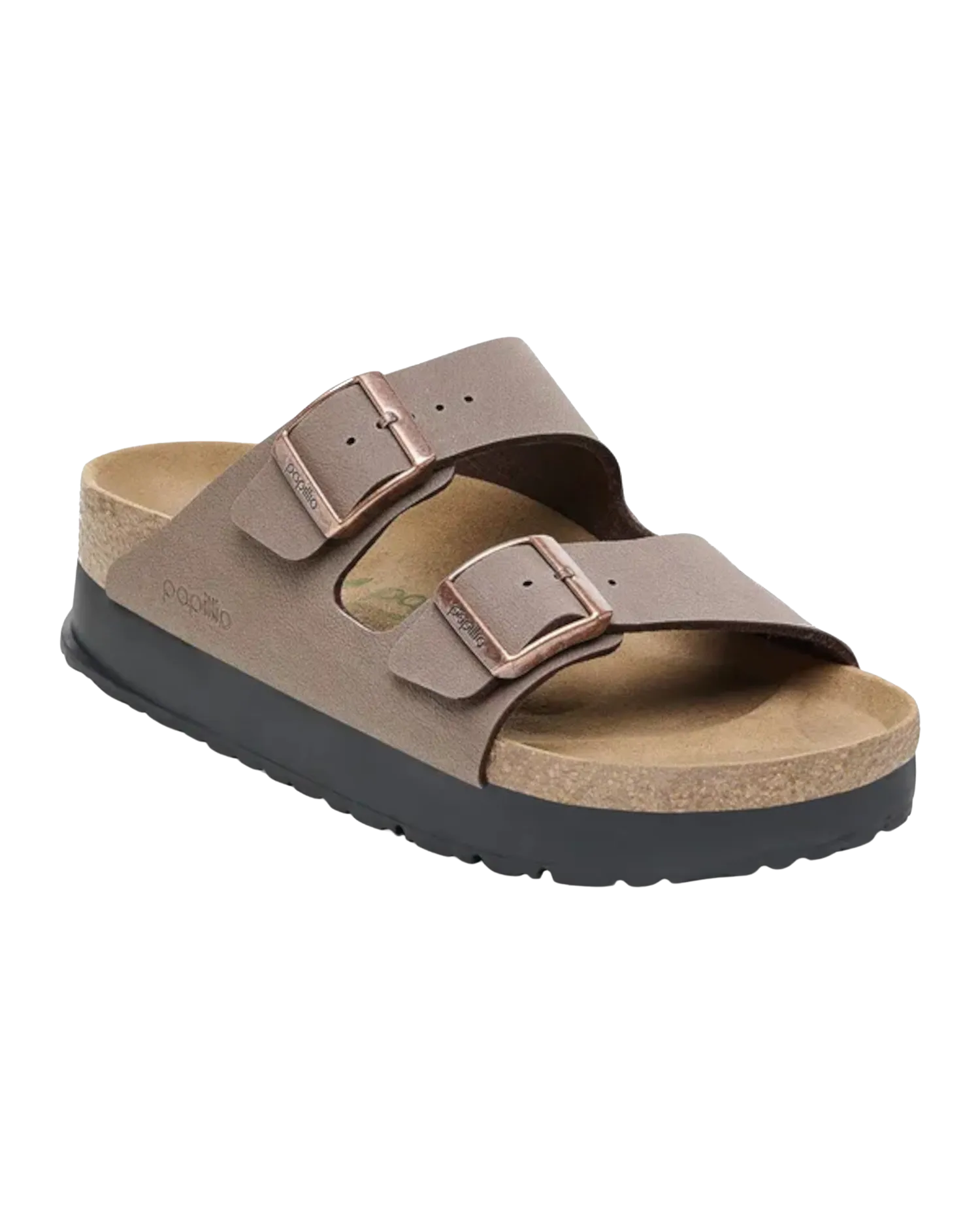 Birkenstock Shoes Papillio Arizona Birko-Flor Flex Platform Sandals in Mocha