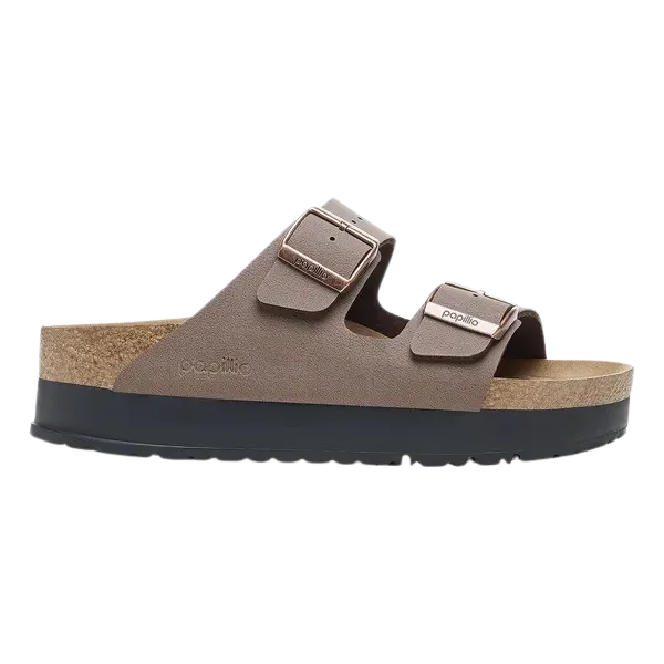 Birkenstock Shoes Papillio Arizona Birko-Flor Flex Platform Sandals in Mocha