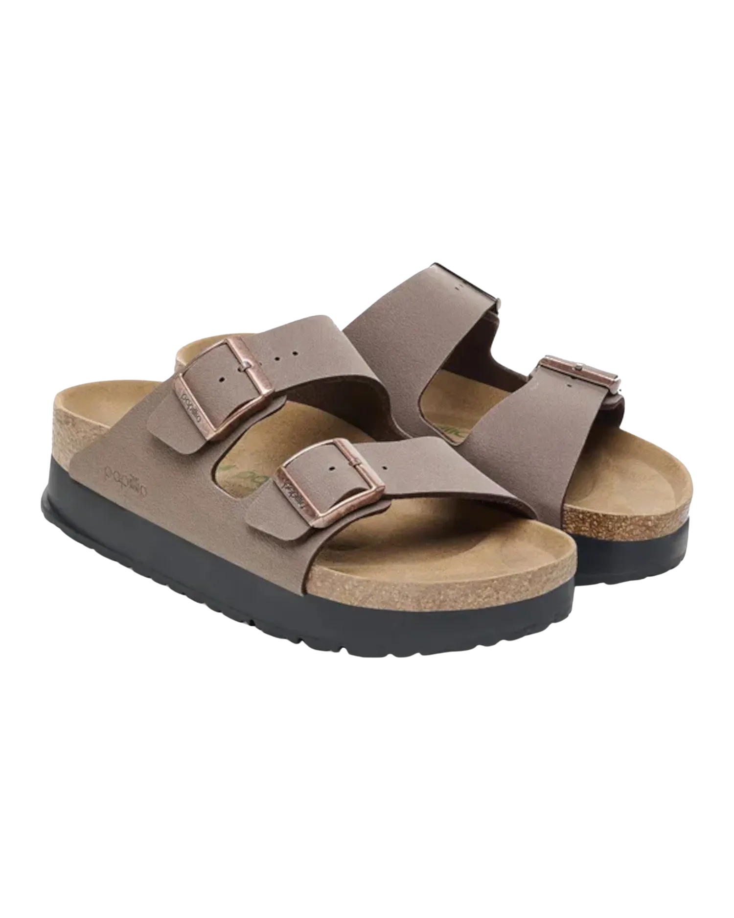 Birkenstock Shoes Papillio Arizona Birko-Flor Flex Platform Sandals in Mocha