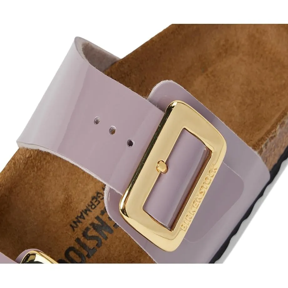 Birkenstock Shoes Sydney Luxe Buckle Faded Purple Patent Narrow