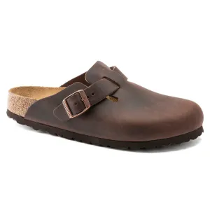 Birkenstock Shoes Women's Boston Oiled Leather Habana Narrow