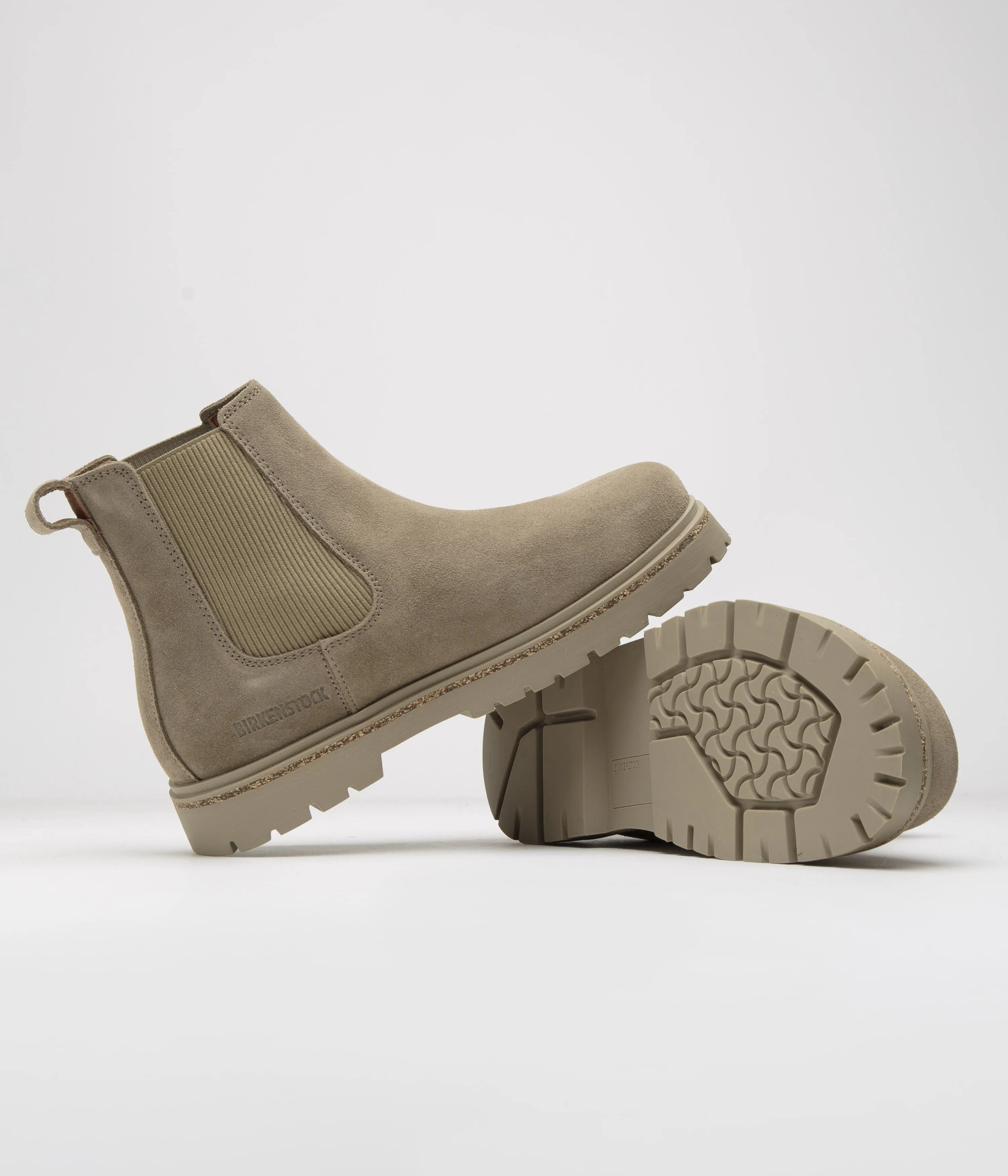 Birkenstock Womens Highwood Slip On Shoes - Taupe Birkenstock Shoes