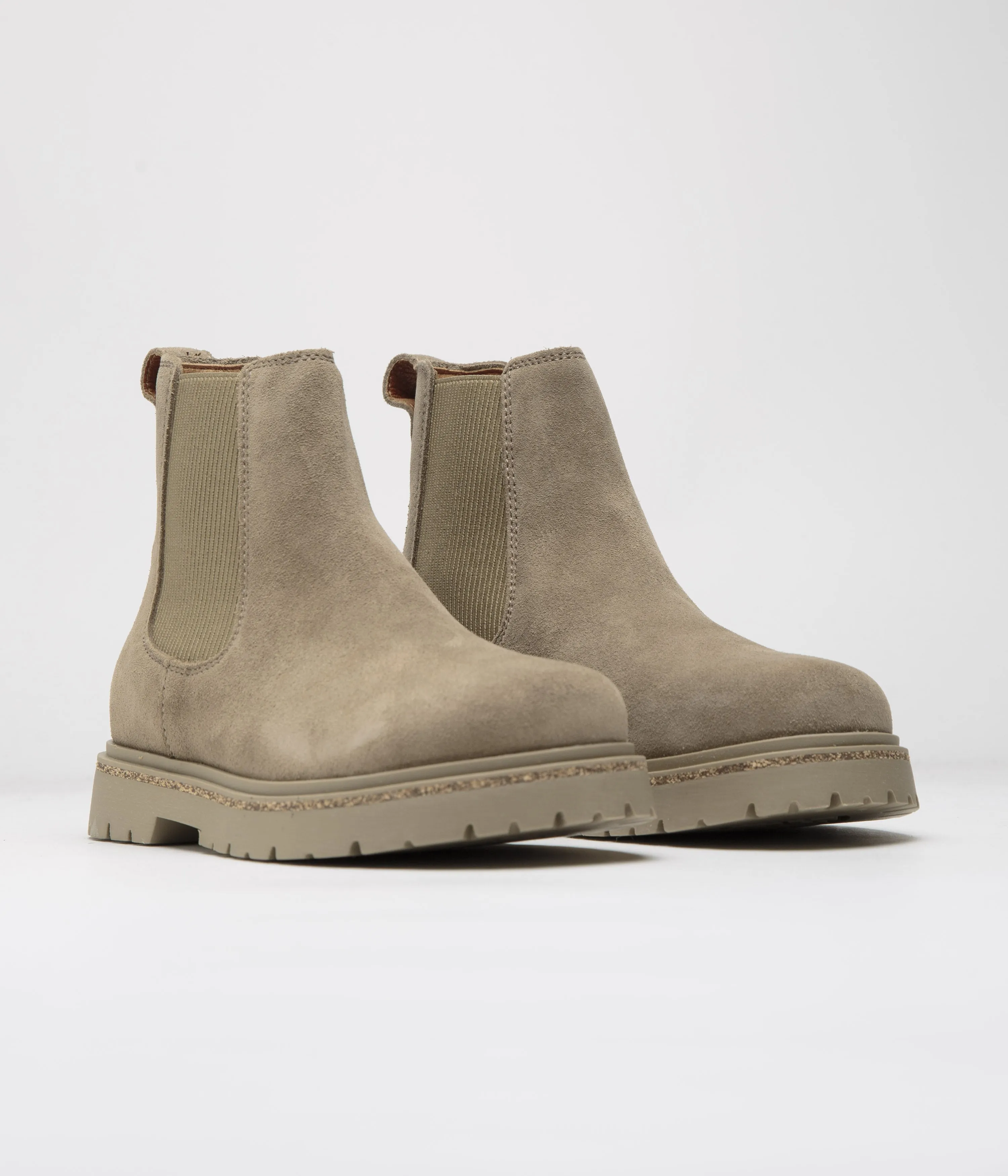 Birkenstock Womens Highwood Slip On Shoes - Taupe Birkenstock Shoes