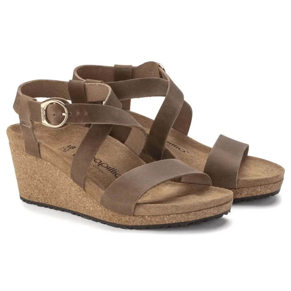 Birkenstock Women's Sibyl Ring-Buckle Oiled Leather Cognac