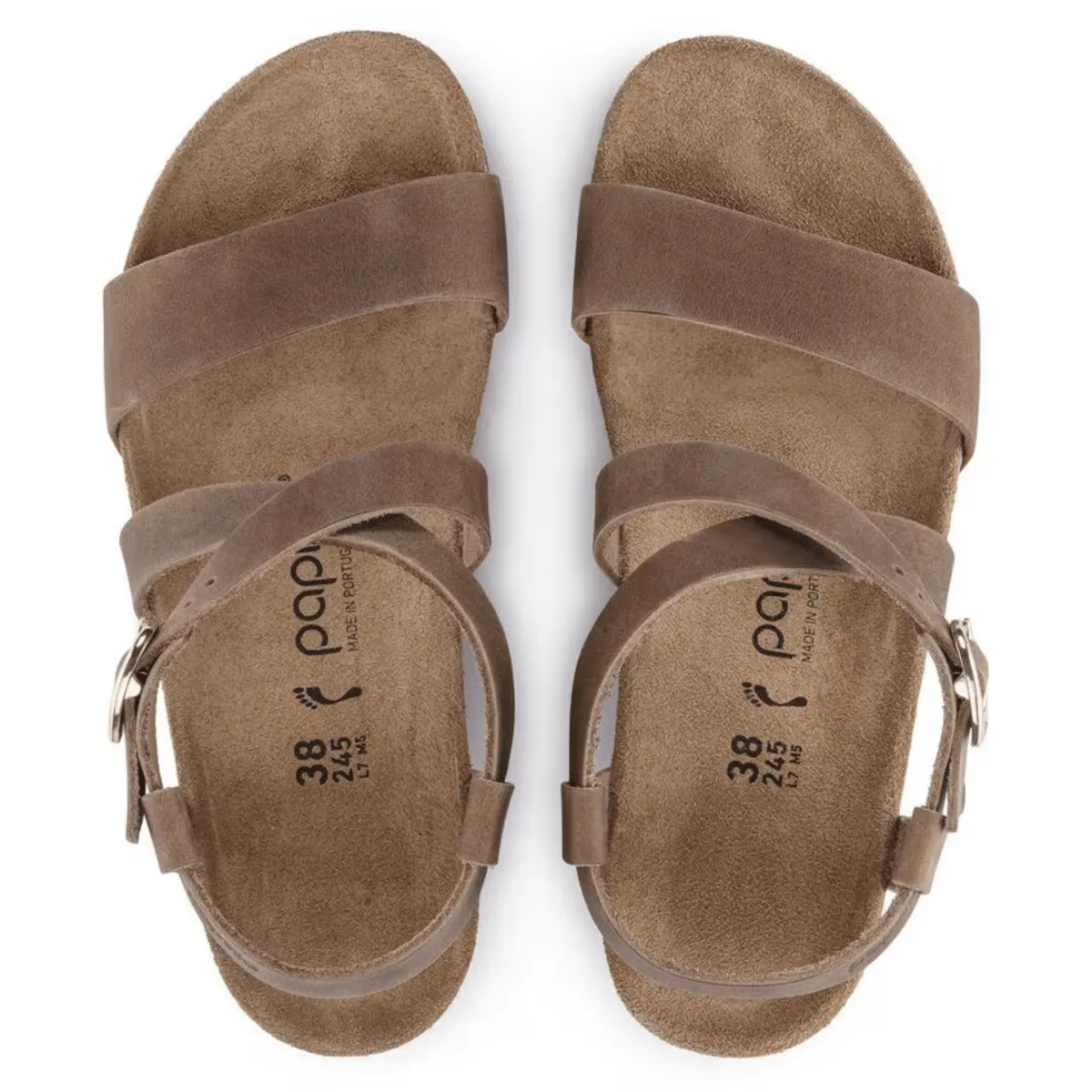 Birkenstock Women's Sibyl Ring-Buckle Oiled Leather Cognac