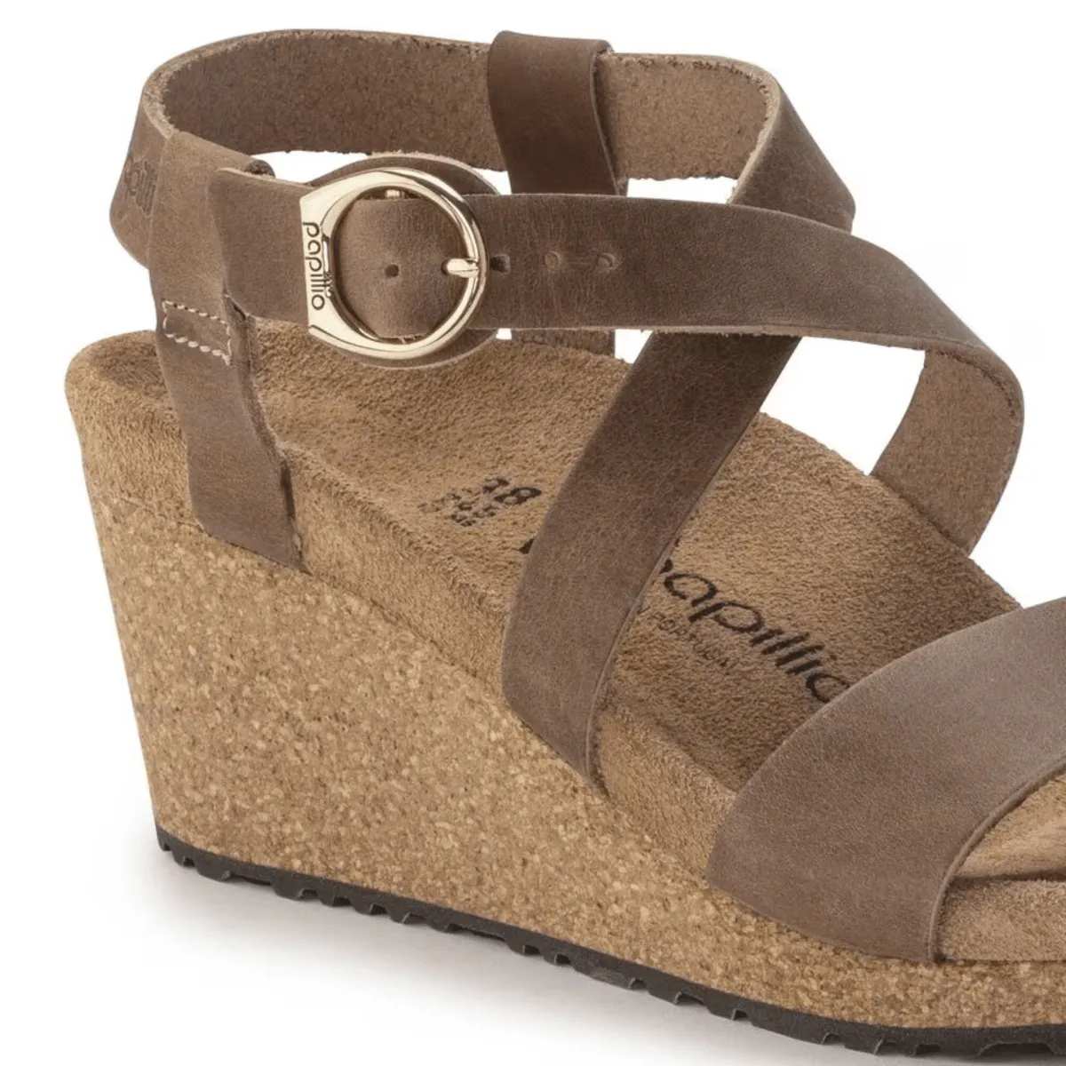 Birkenstock Women's Sibyl Ring-Buckle Oiled Leather Cognac