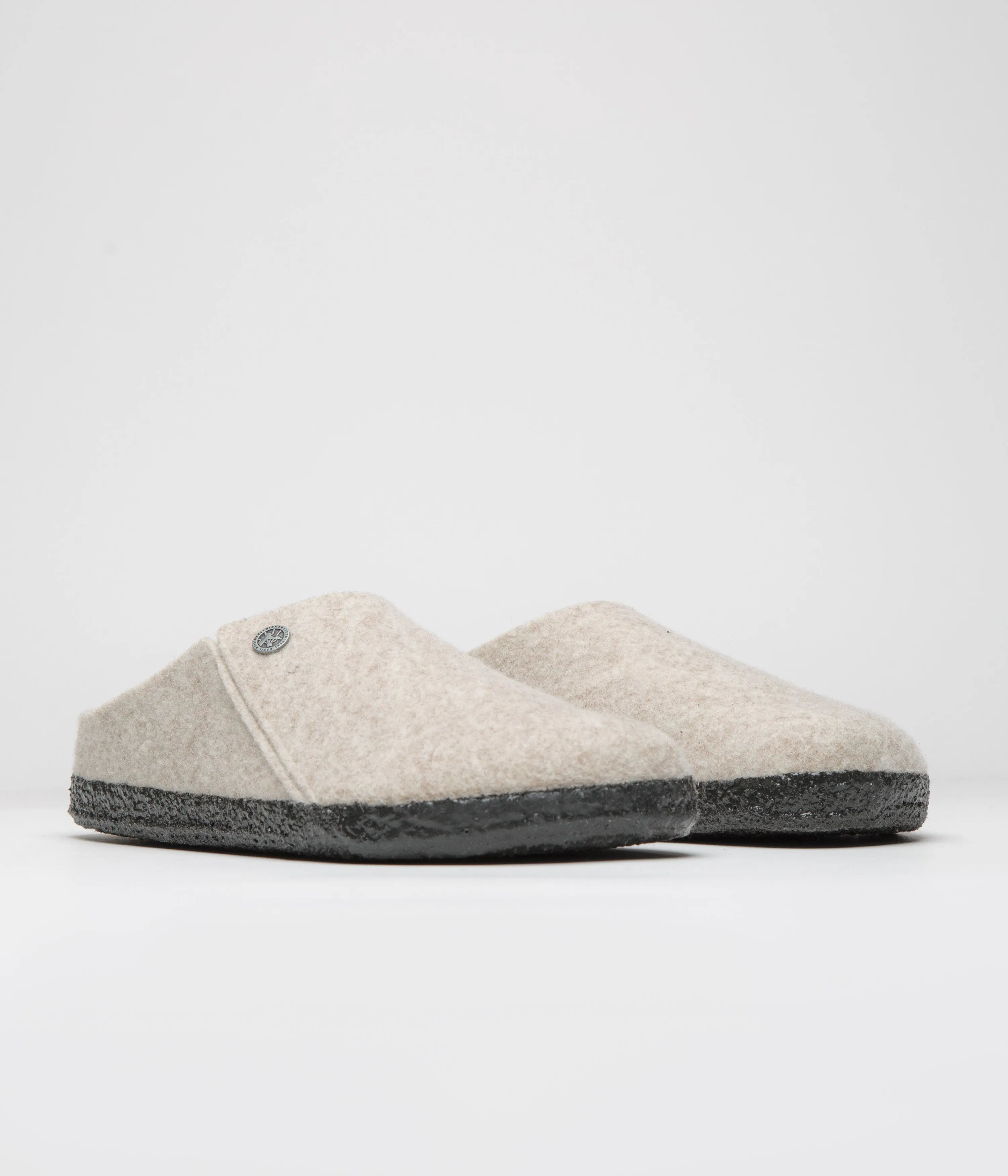 Birkenstock Zermatt Shearling Felt Slippers - Eggnog Birkenstock Shoes