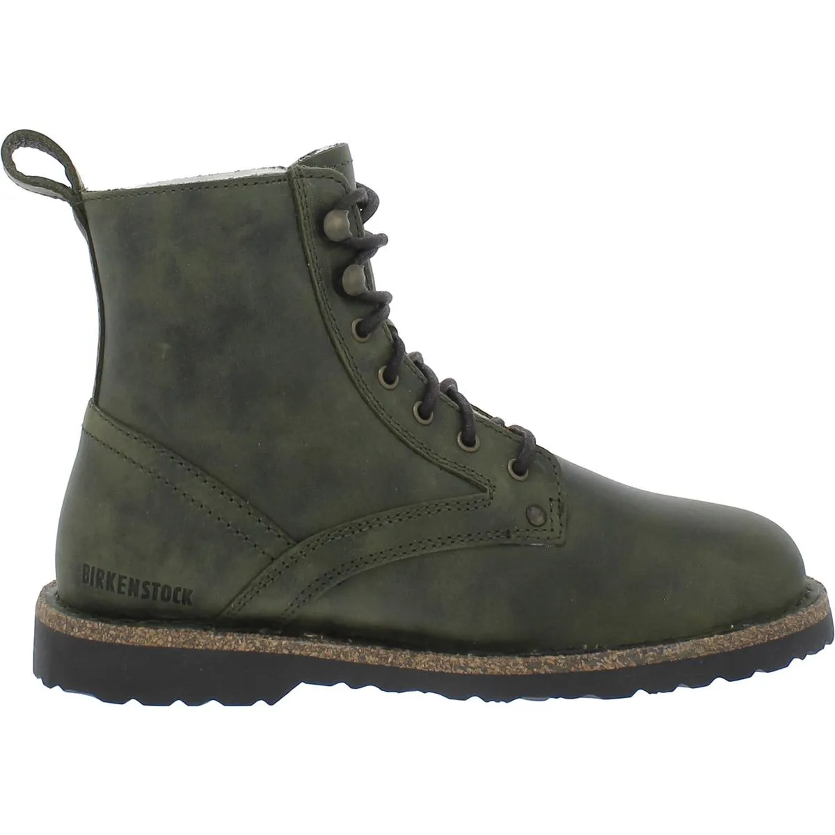 Bryson Shearling Womens Nubuck Leather Lace Up Combat & Lace-up Boots