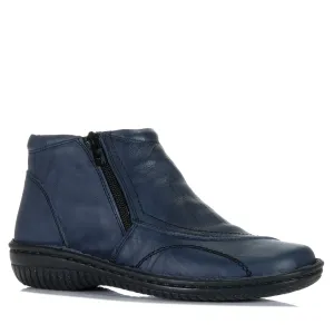Cabello 5250-27 Navy Crinkle Shoes_Cabello