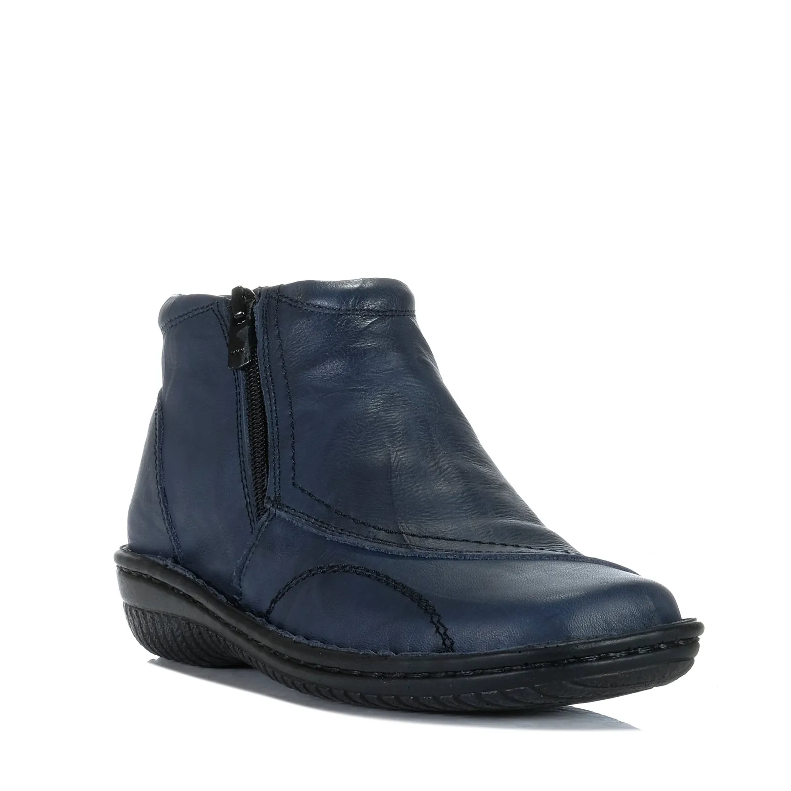 Cabello 5250-27 Navy Crinkle Shoes_Cabello