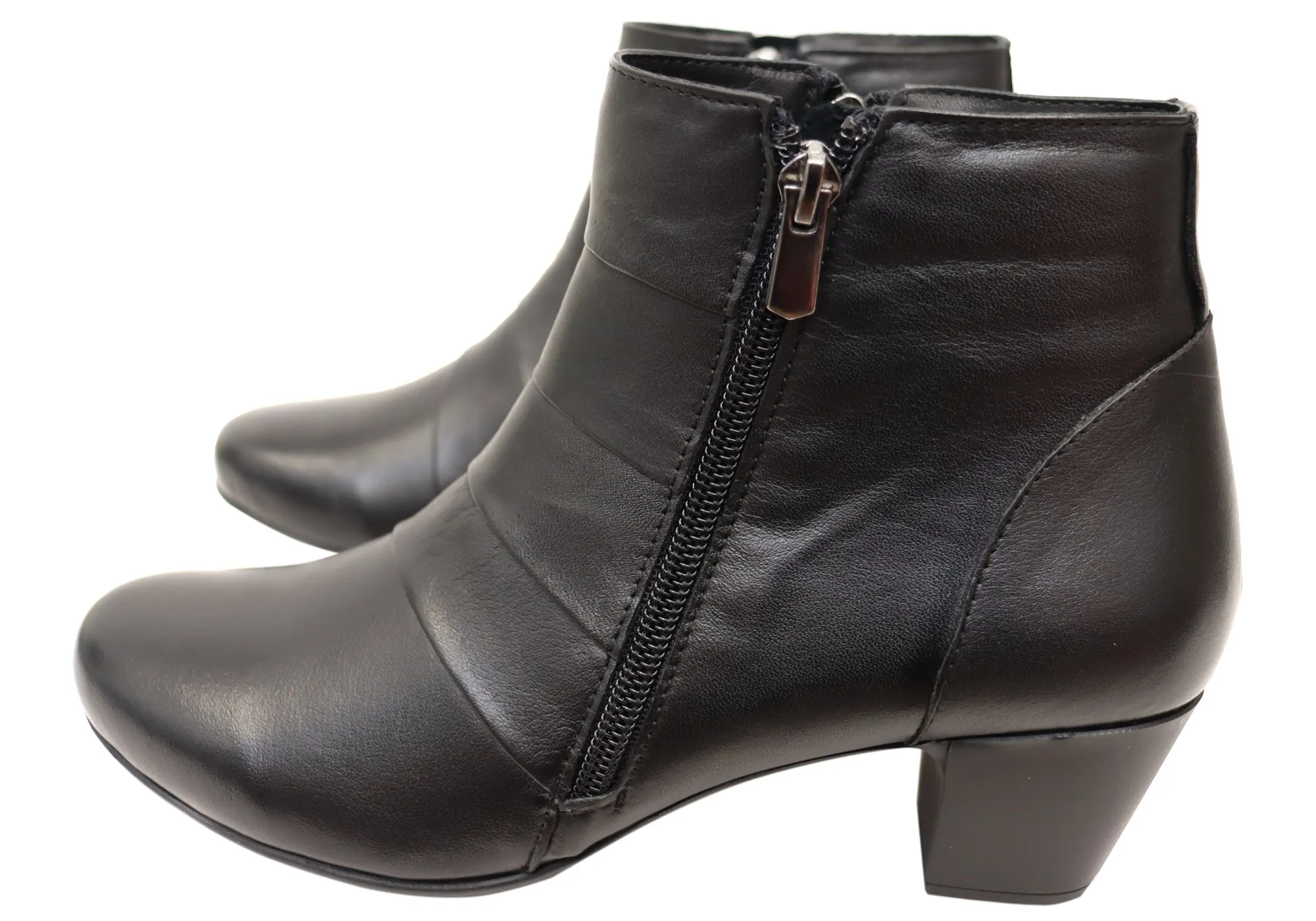 Cabello Comfort Elva Womens European Comfortable Leather Boots Cabello Comfort Shoes