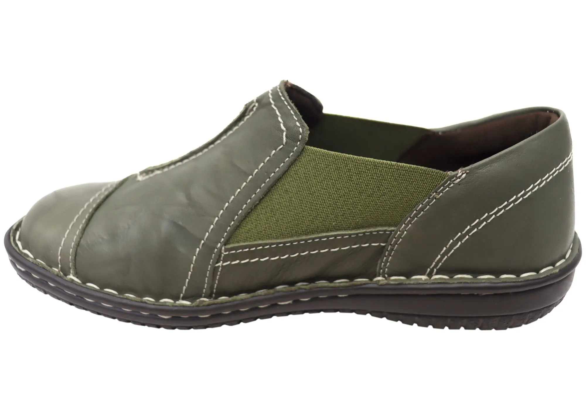 Cabello Comfort Womens 761-27 Leather Shoes Made In Turkey Cabello Comfort Shoes