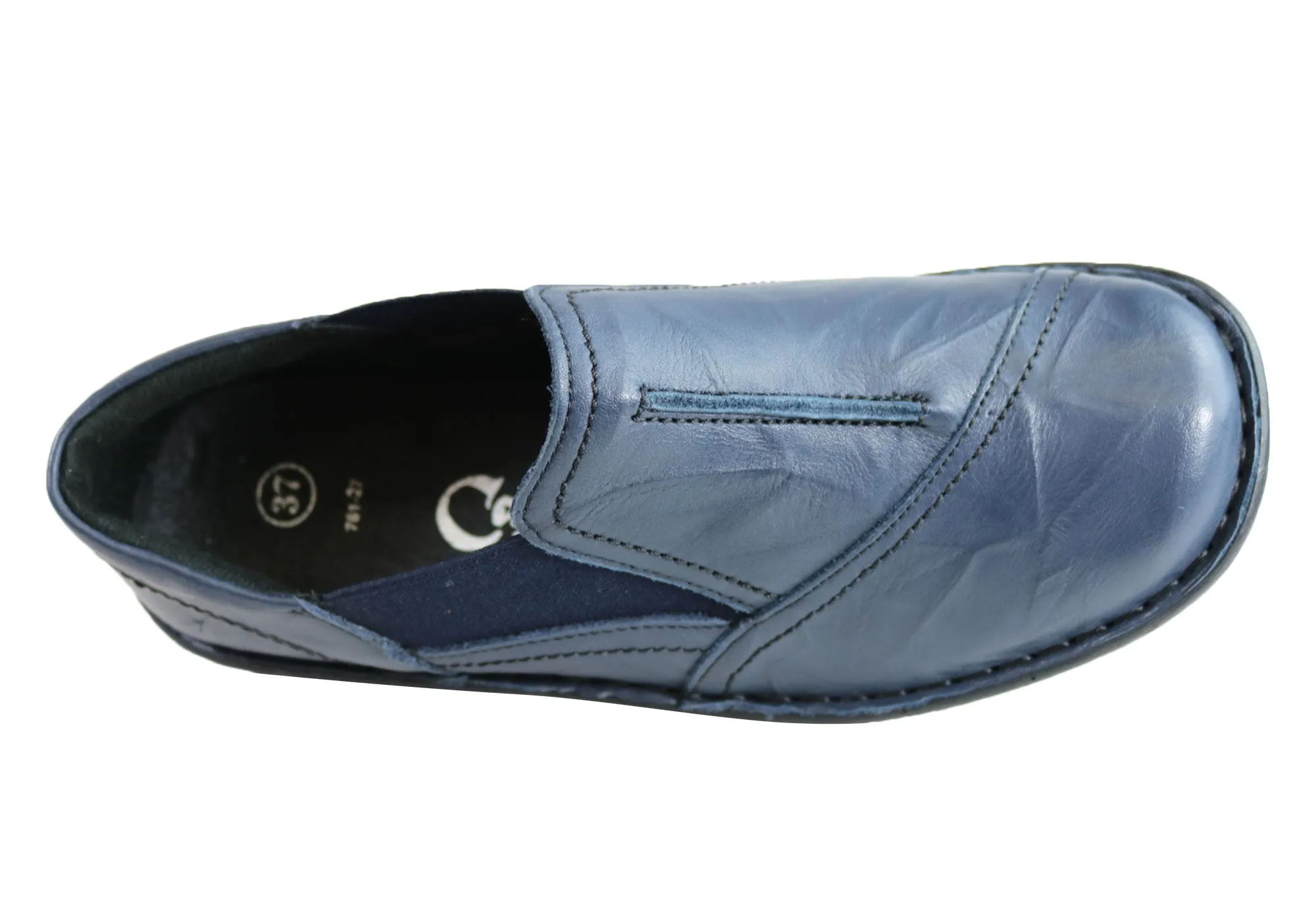 Cabello Comfort Womens 761-27 Leather Shoes Made In Turkey Cabello Comfort Shoes