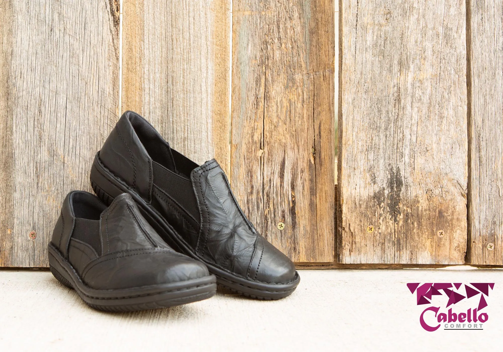 Cabello Comfort Womens 761-27 Leather Shoes Made In Turkey Cabello Comfort Shoes