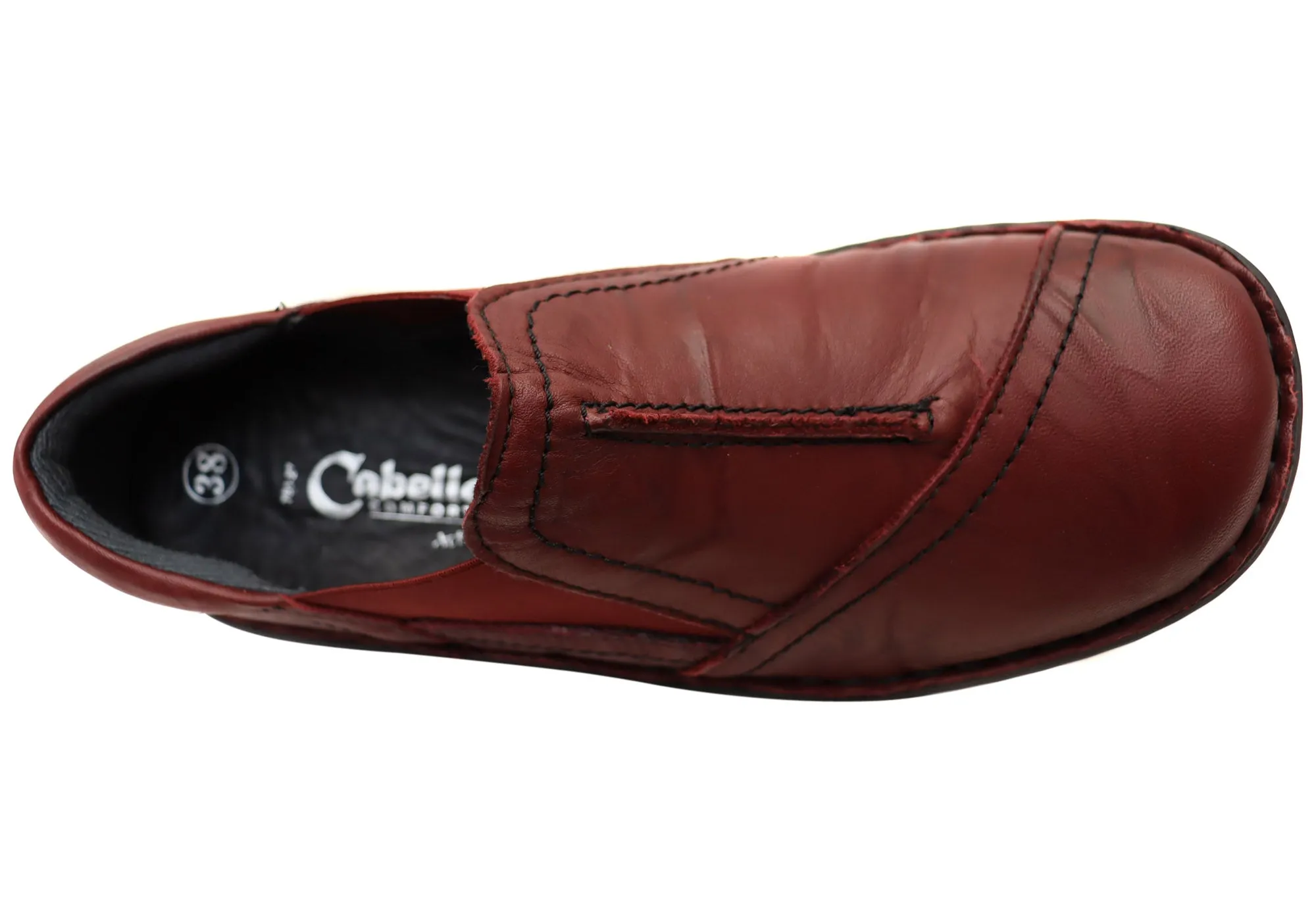 Cabello Comfort Womens 761-27 Leather Shoes Made In Turkey Cabello Comfort Shoes