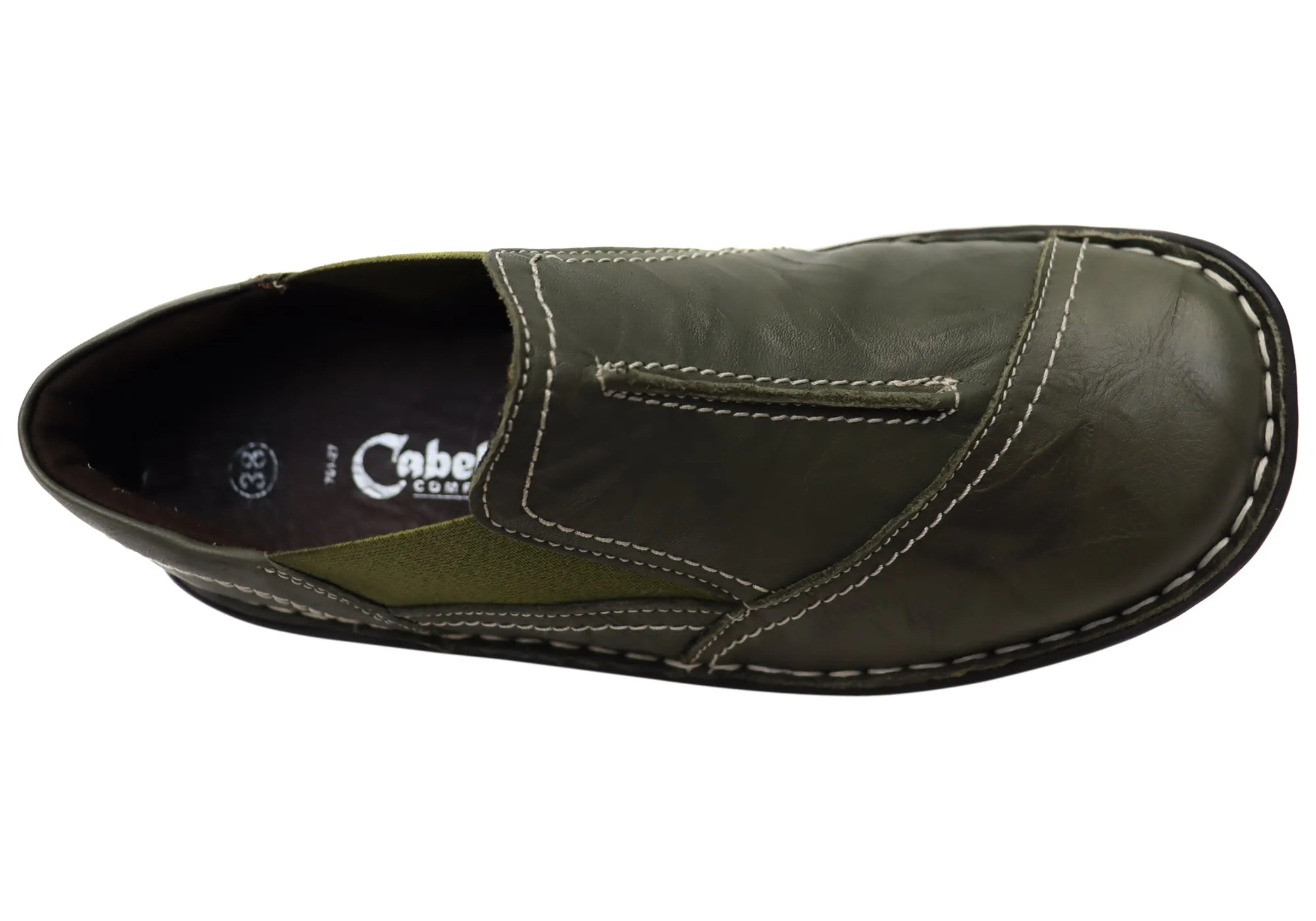 Cabello Comfort Womens 761-27 Leather Shoes Made In Turkey Cabello Comfort Shoes