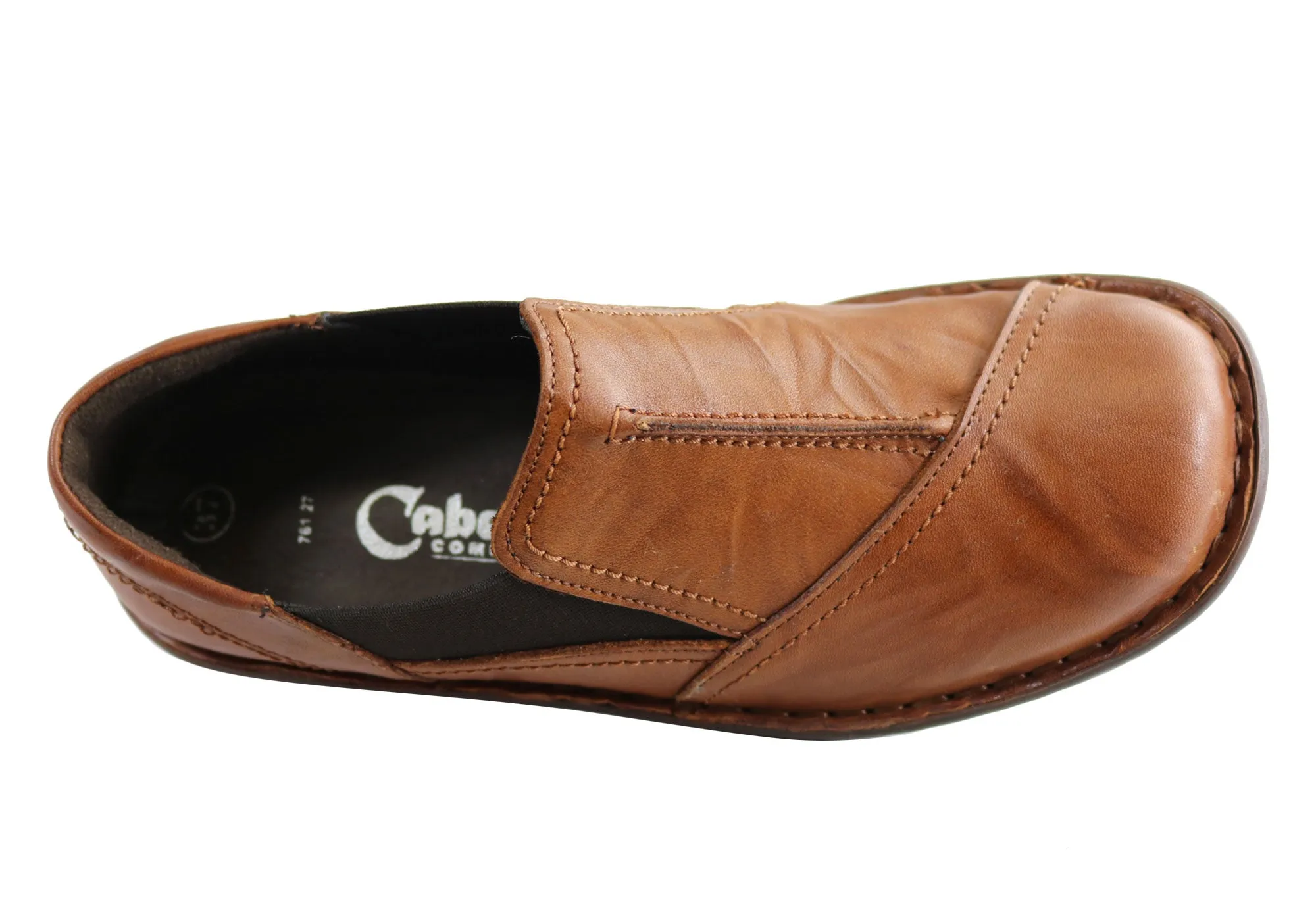 Cabello Comfort Womens 761-27 Leather Shoes Made In Turkey Cabello Comfort Shoes