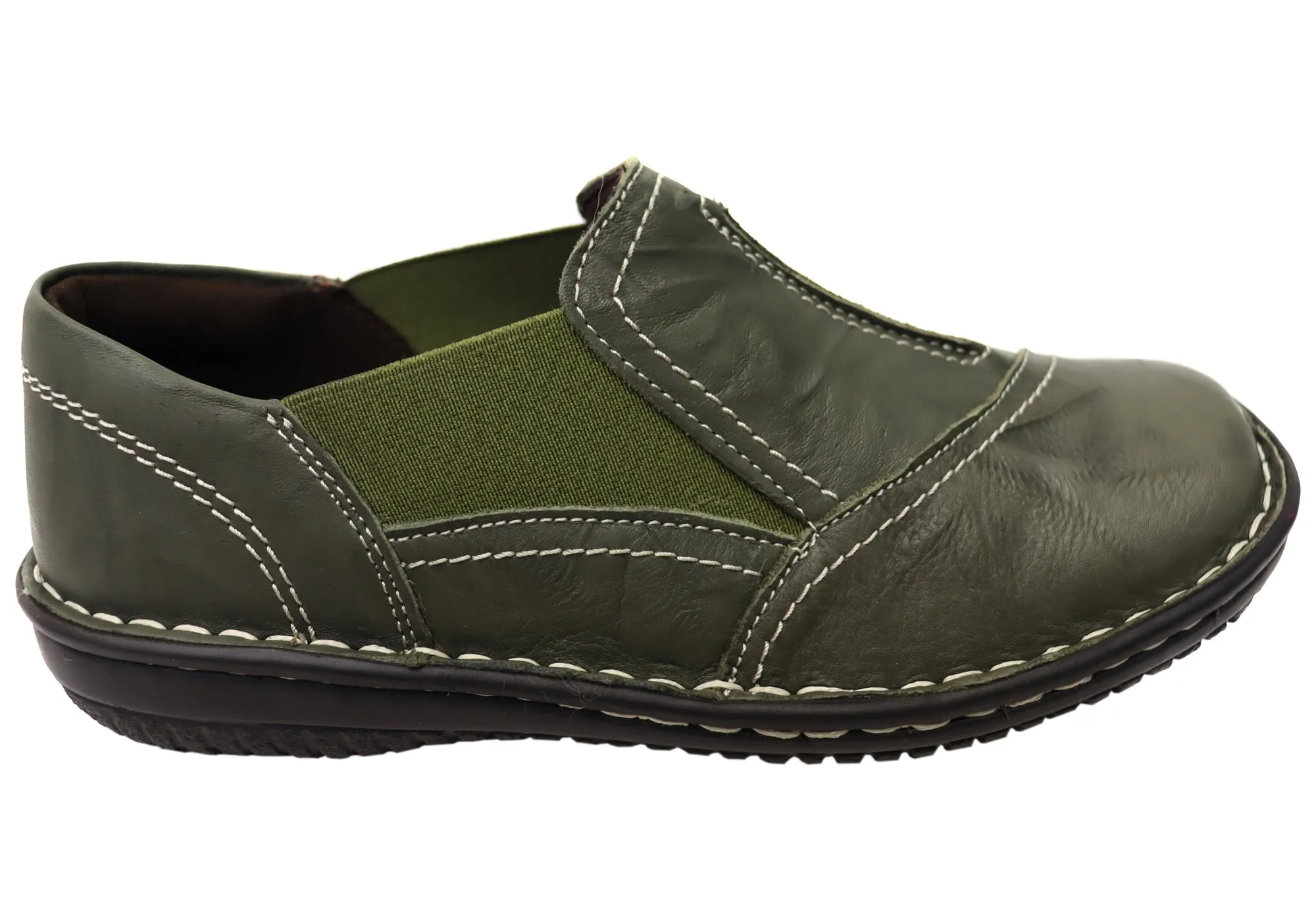 Cabello Comfort Womens 761-27 Leather Shoes Made In Turkey Cabello Comfort Shoes