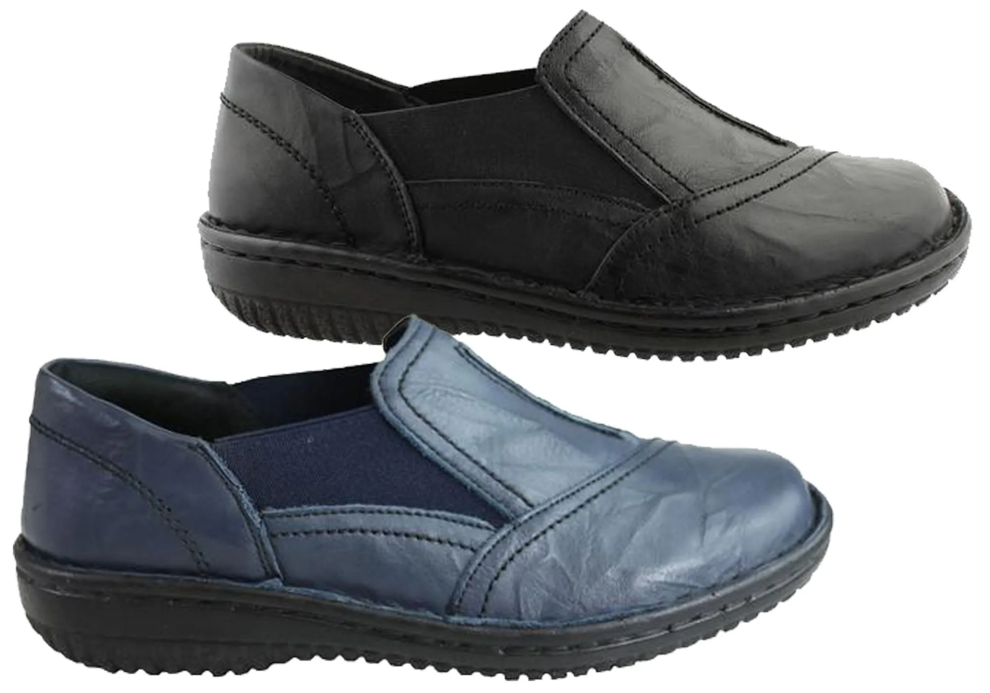 Cabello Comfort Womens 761-27 Leather Shoes Made In Turkey Cabello Comfort Shoes