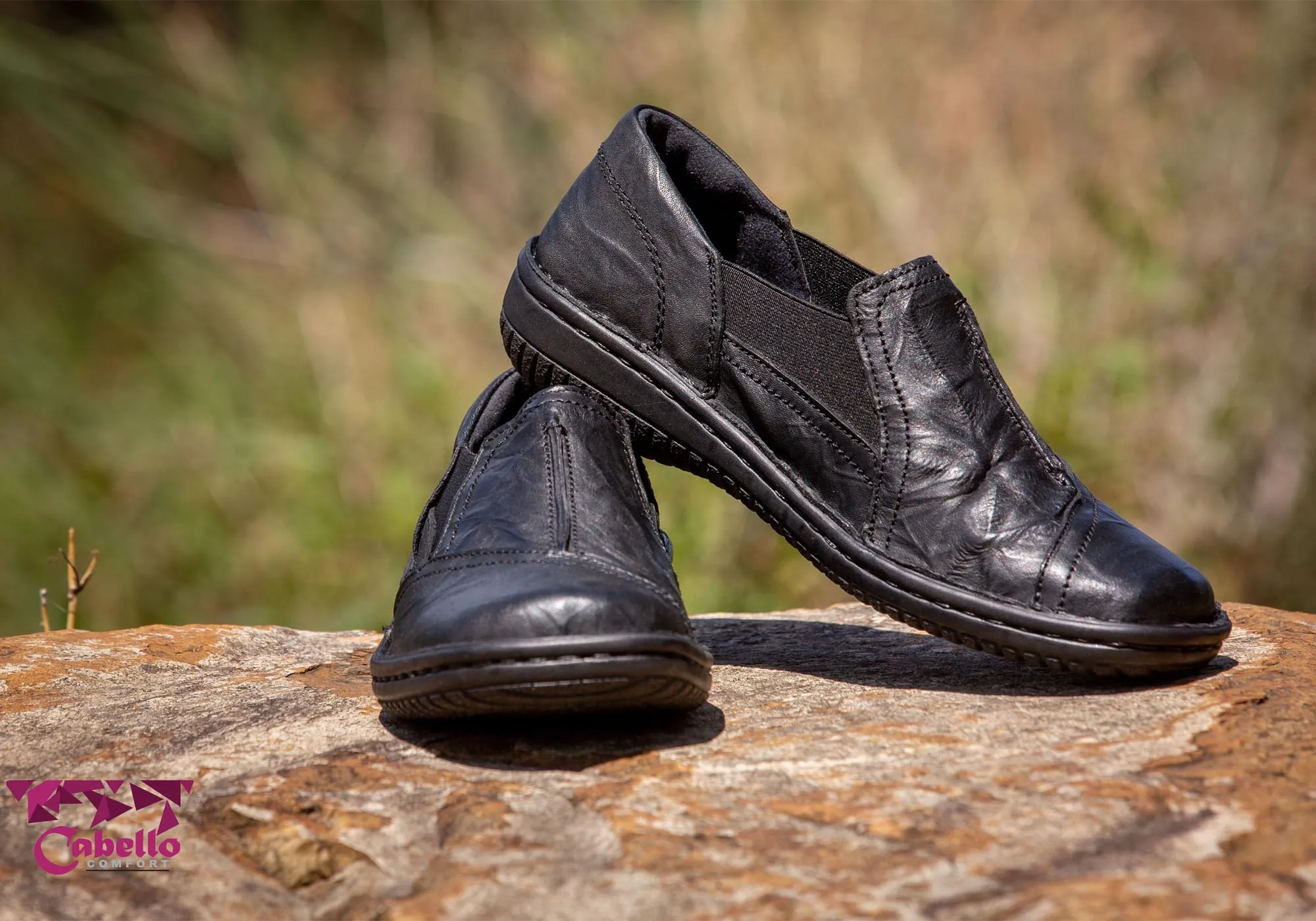 Cabello Comfort Womens 761-27 Leather Shoes Made In Turkey Cabello Comfort Shoes