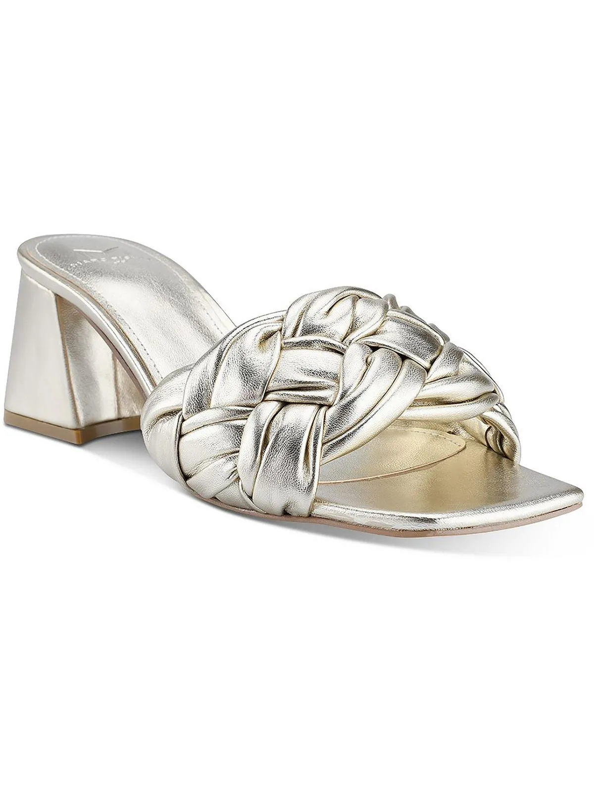 Cerita Womens Leather Braided Heel Sandals