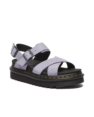 Dr Martens Shoes Voss II Buttersoft Leather Strap Sandals in Frosted Lavender