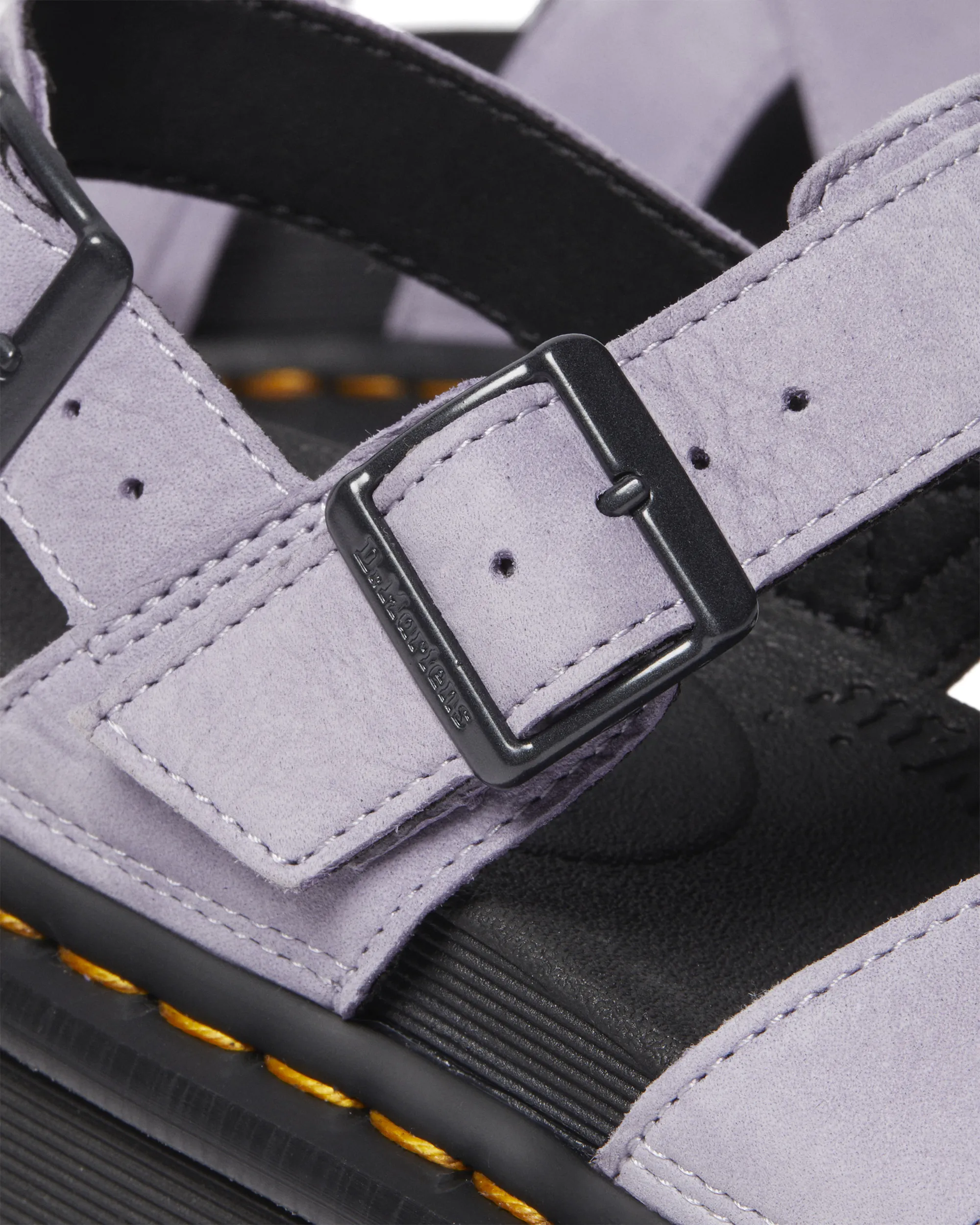 Dr Martens Shoes Voss II Buttersoft Leather Strap Sandals in Frosted Lavender